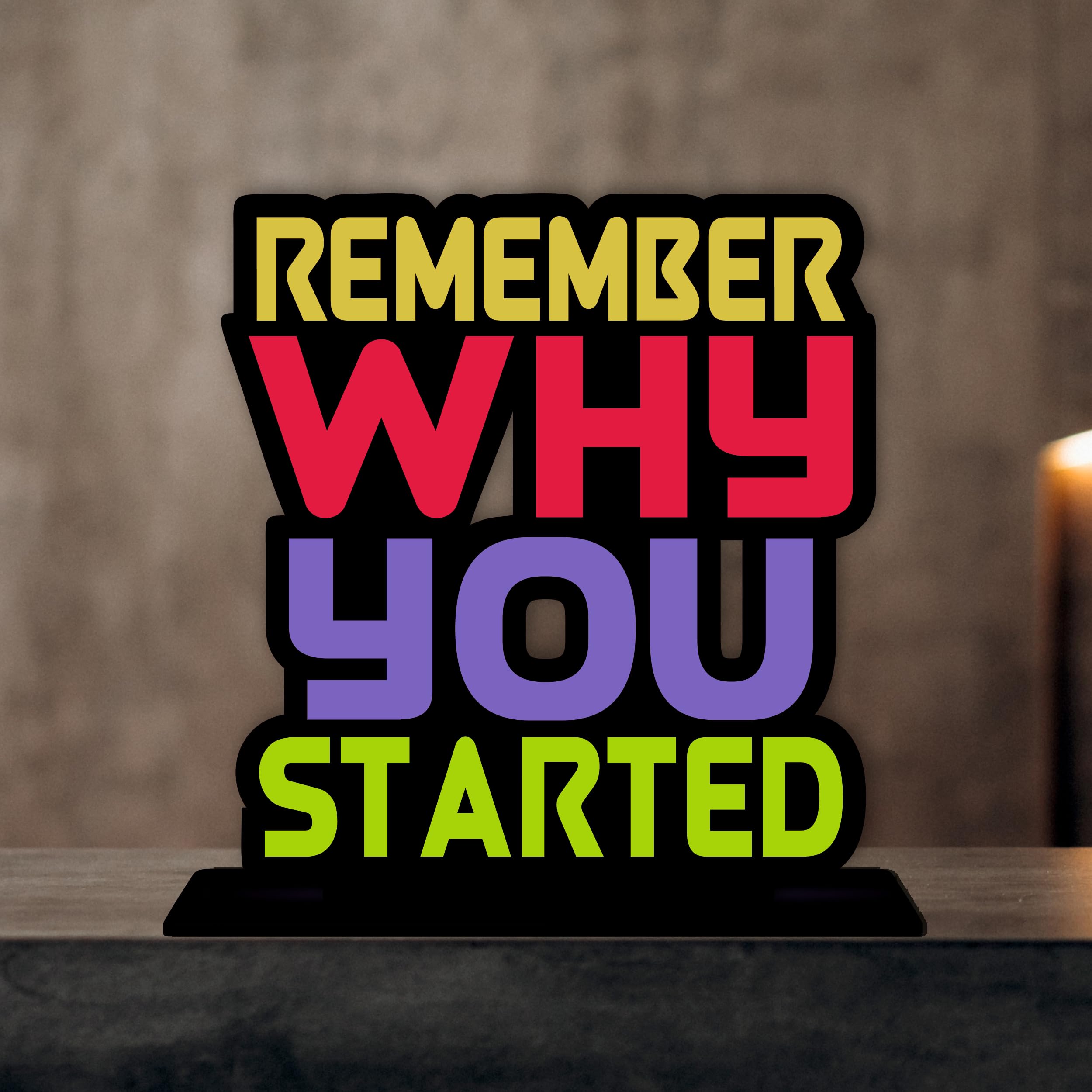 Giftplease Wooden Idols and Figurine Quotes Table Decoration for Office Desk | Home Decor Item | Living Room | Modern Art Wood Showpiece Gift Item (TP-97)