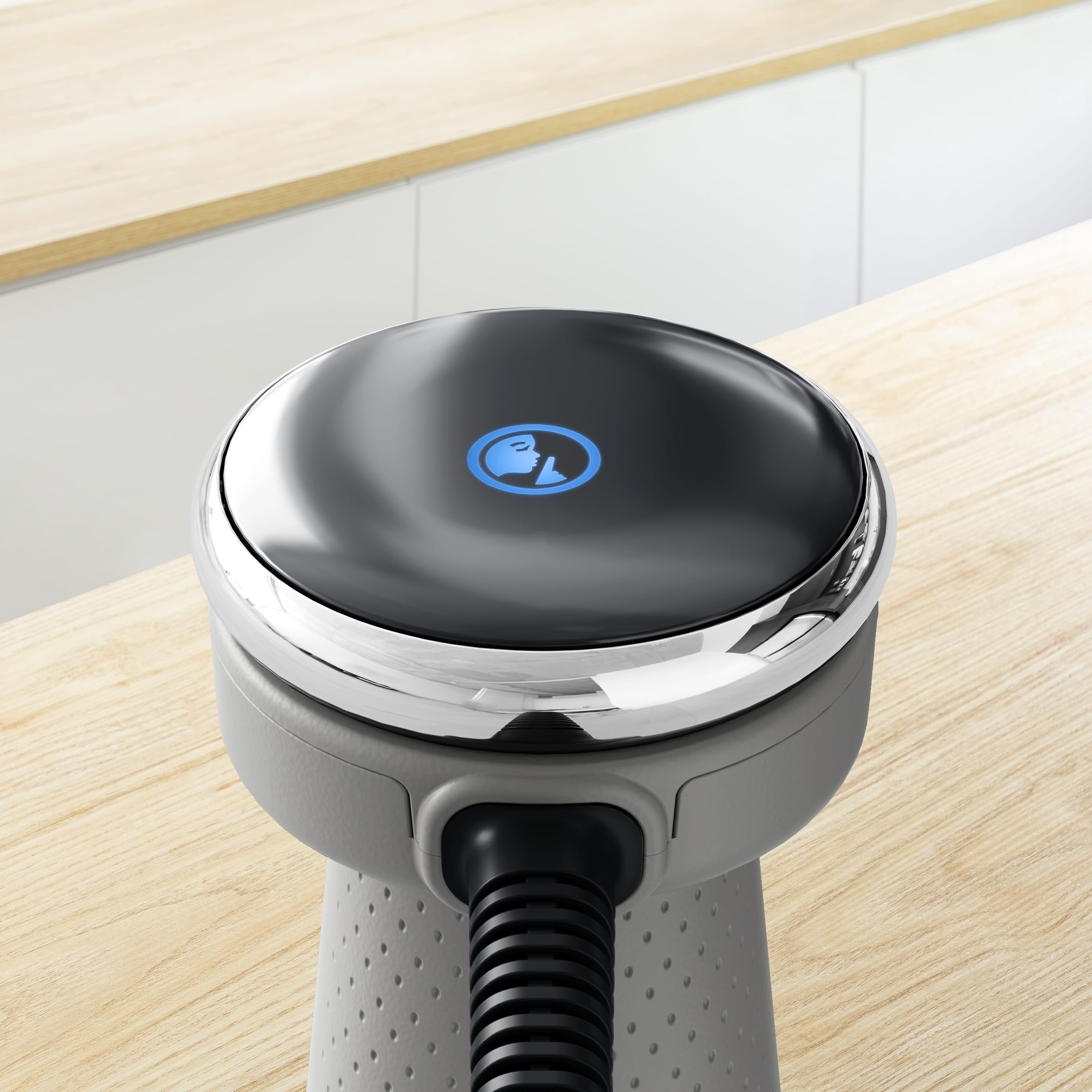 Tefal Quickchef+ HB67MB30 5w1 Blender ręczny XL/rozdrabniacz/trzepaczka/zagniata ciasta/kruszy lód, 1000 W, płynna regulacja prędkości, przycisk Turbo, technologia Powelix, stal nierdzewna, szary