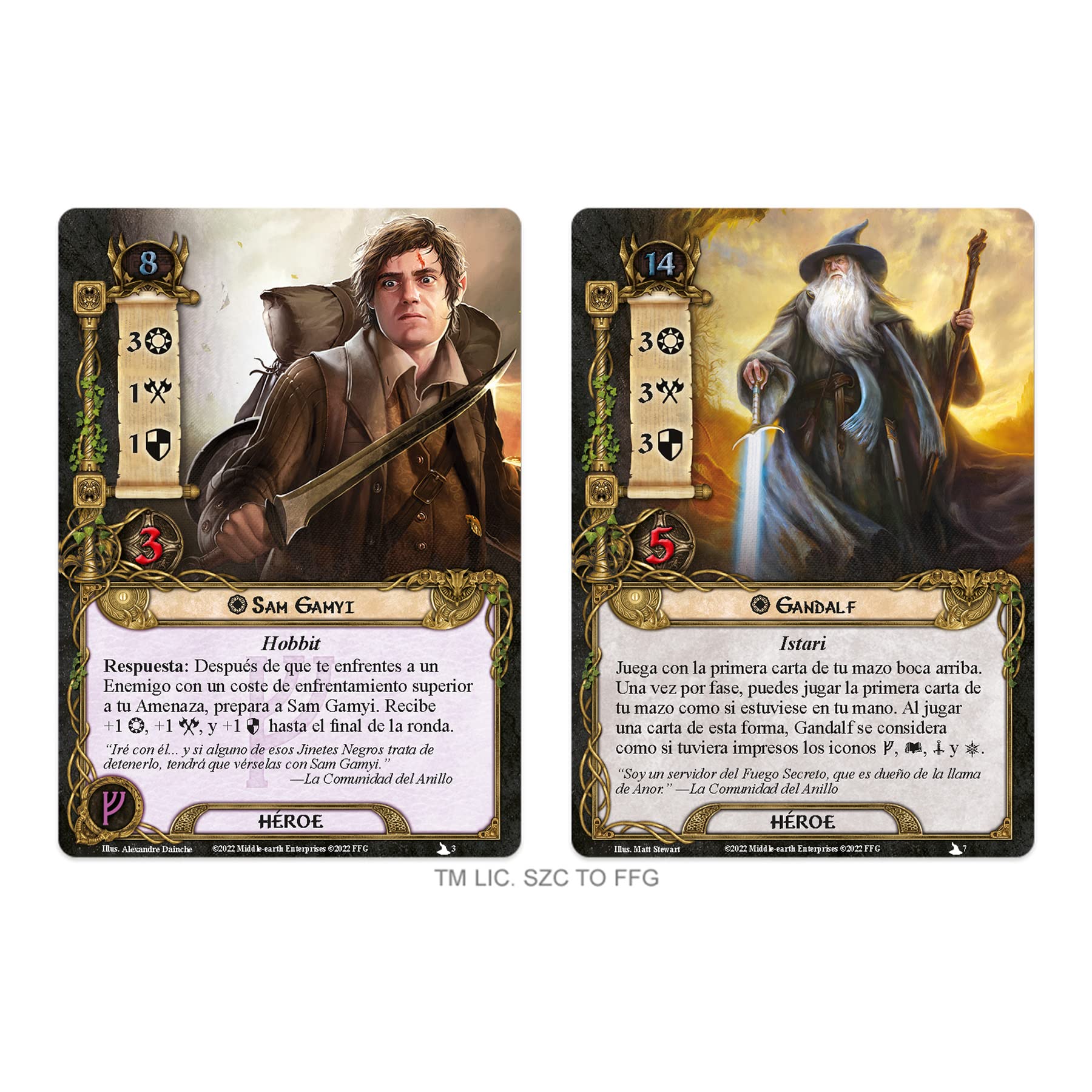 Fantasy Flight Games El Señor de los Anillos LCG - La Comunidad del Anillo Expansión de Saga - Juego de Cartas en Español, MEC109ES