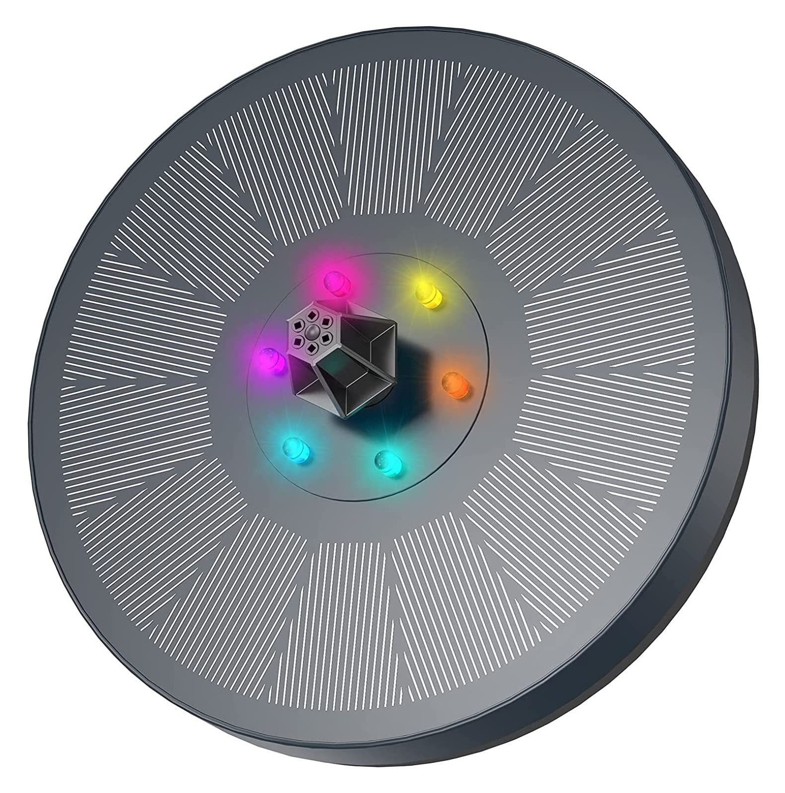 3.5W LED Solar Fountain for Birdbath, Water Fountains with 3000mAh Battery 6 Nozzles, Powered Pump Efficient Use Of Energy(3W)