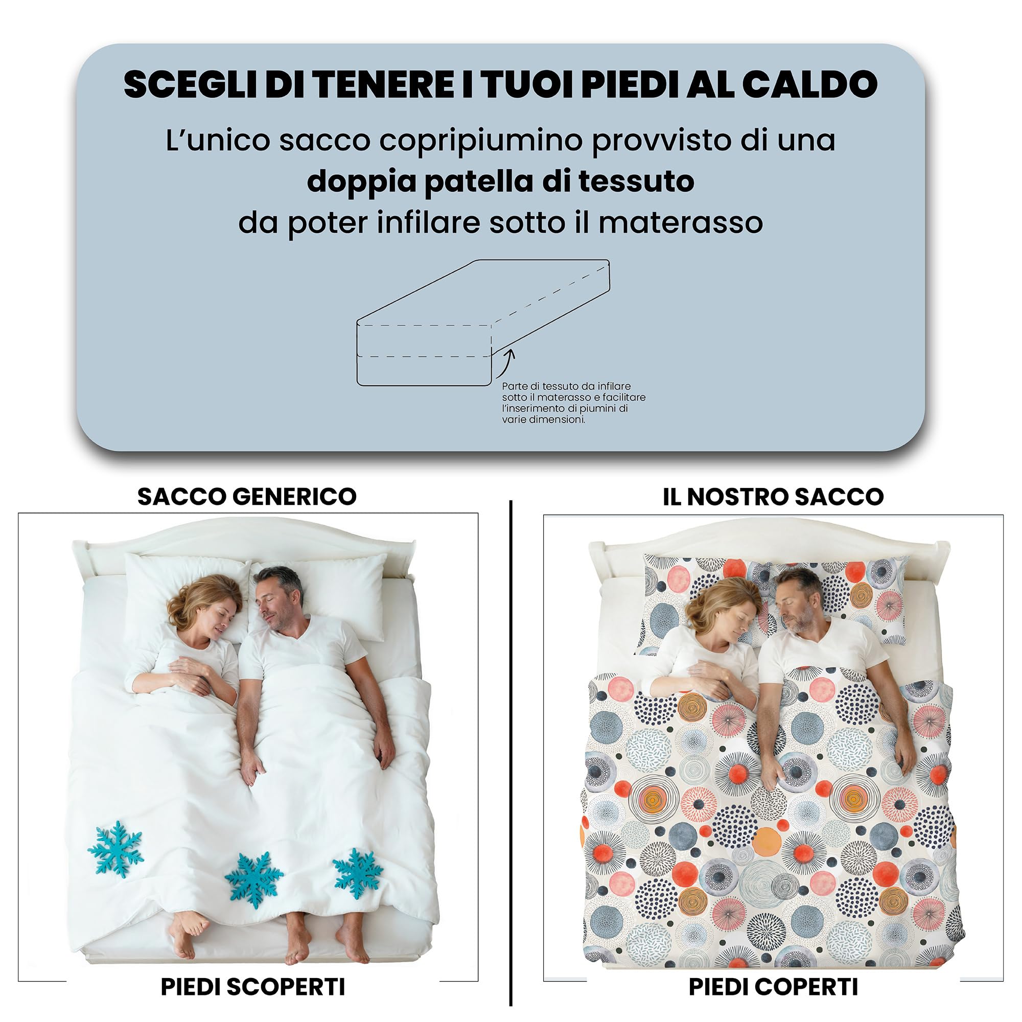 Sogni e Capricci Fantastyczna poszwa na kołdrę (Made in Italy), acquerello, pojedyncza