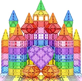 Goodtiles Magnetic Tiles Magnet Toys for Girls Boys, Sensory STEM Kids Toys Magnetic Blocks Building Toys for Kids, Preschool Learning Montessori Toys for 3+ Year Old, Toddler Toys Age 3-5 5-7