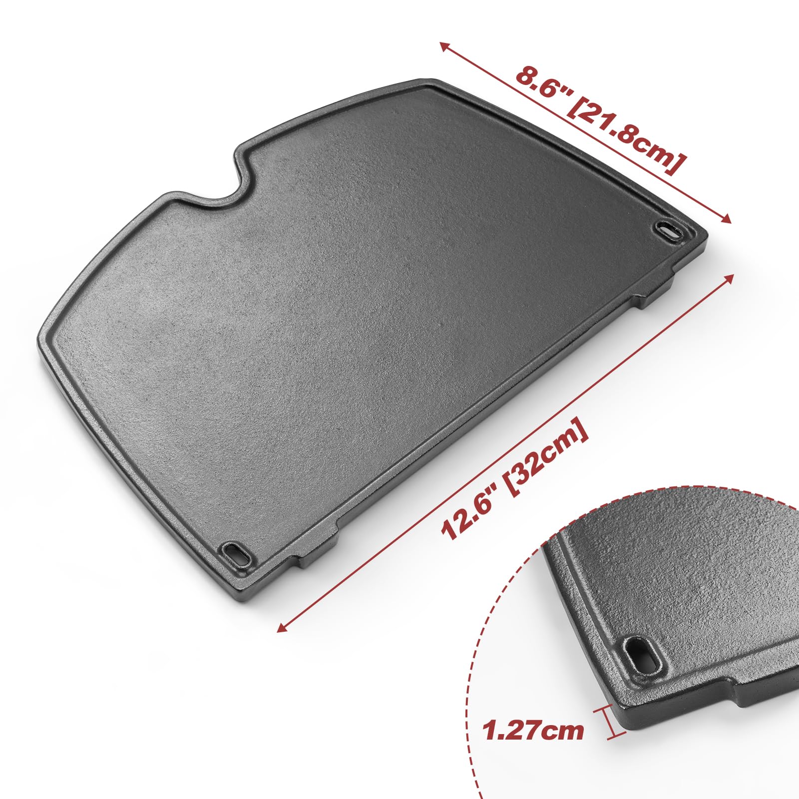 27,3 x 38,9 cm Grilles de Cuisson en Fonte pour Weber Q200, Q220, Q2000