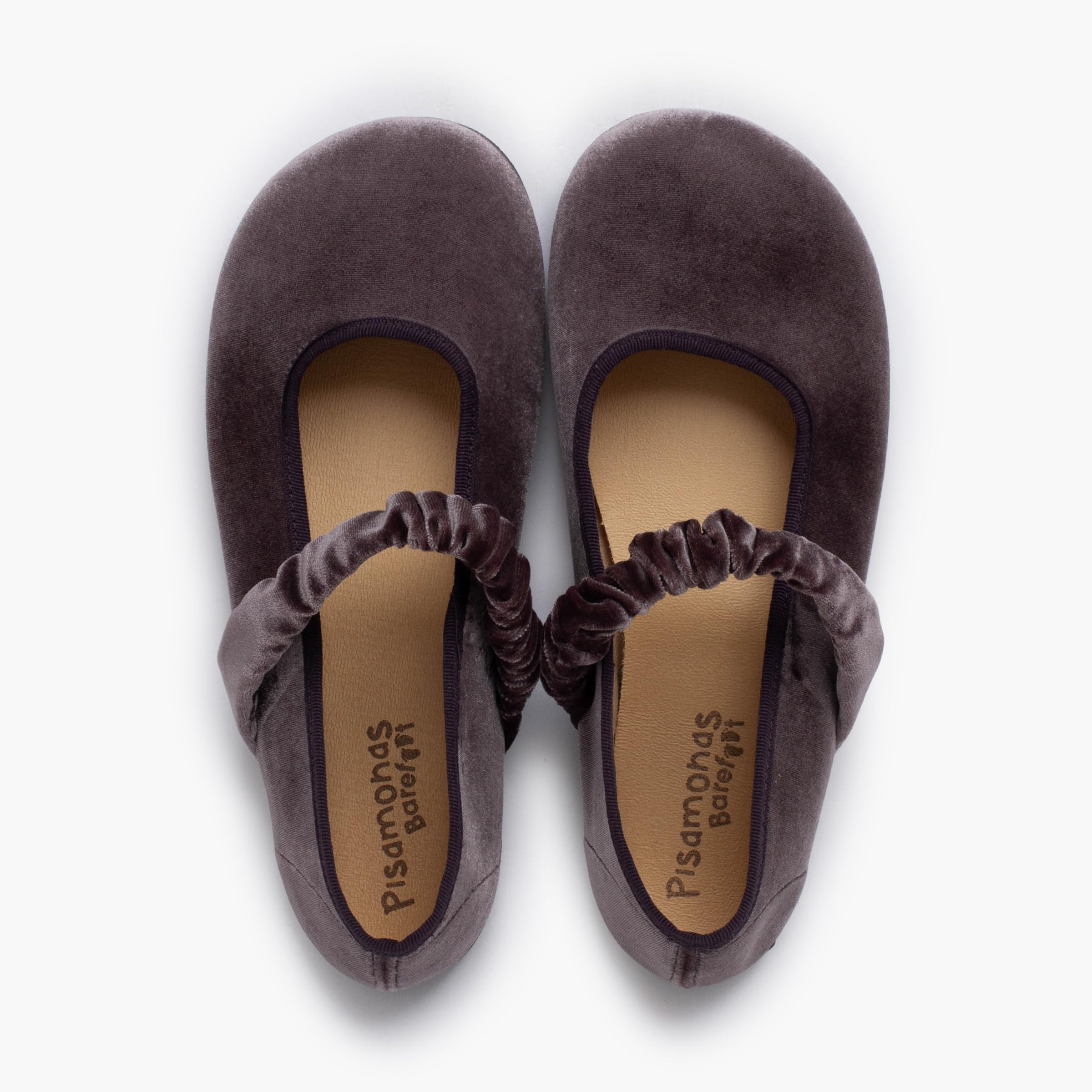 Pisamonas Merceditas Barefoot Terciopelo Tira Fruncida