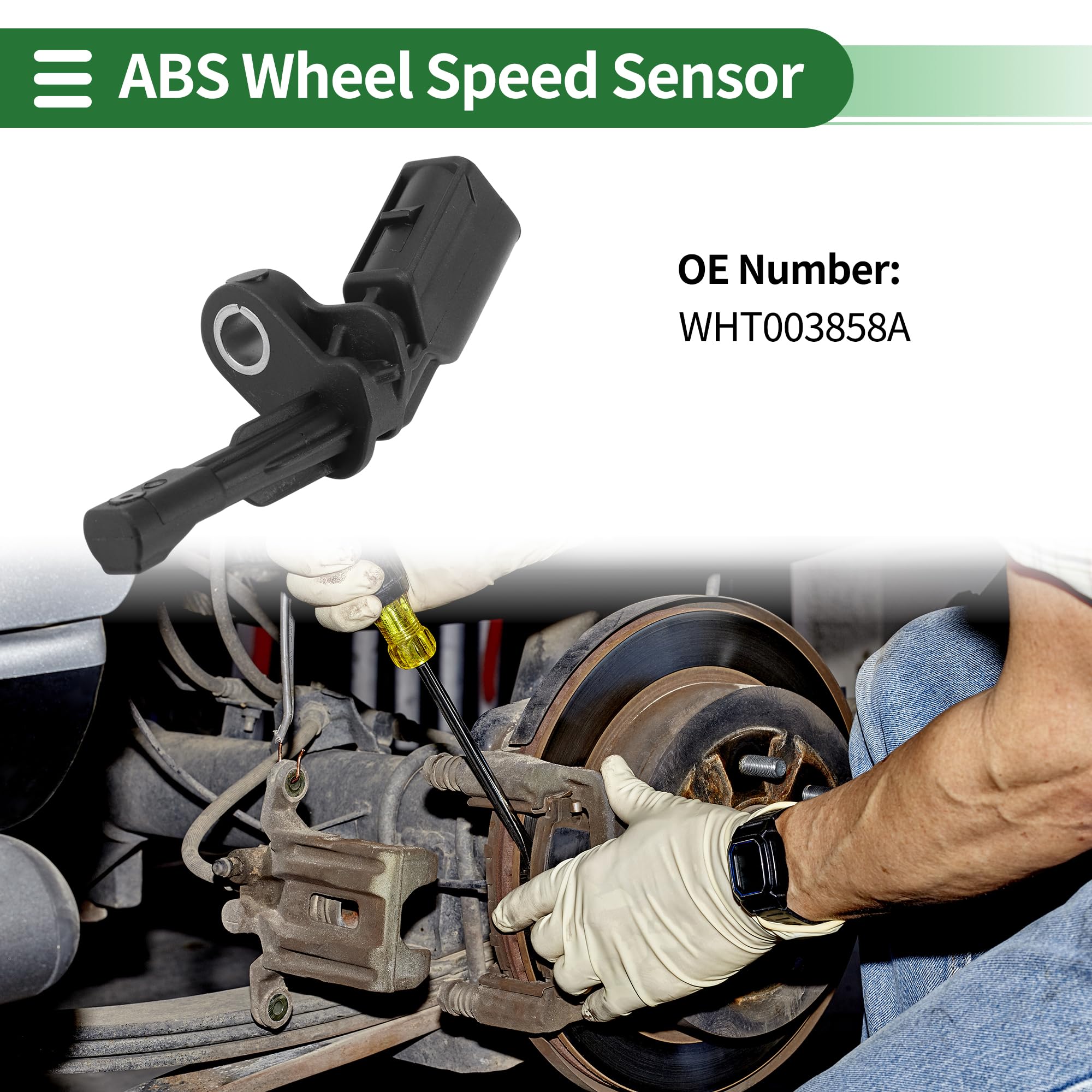 Motoforti ABS Raddrehzahlsensor Hinten Rechts Für A1 8X 1 Stück | Hinten Rechts, ABS & Metall, OE 1K0927808A/WHT003858A/WHT003858B/0986594560, Für A1, Q3, CC, EOS, Pasat, Sharan, Touran