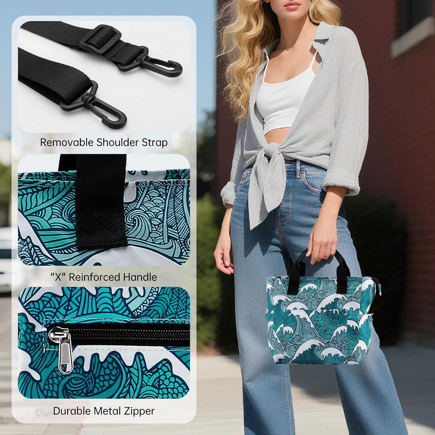 Crossbody Shoulder Bag for Women - Water Resistant Casual Handbag Purse with Multiple Pockets, Adjustable Strap