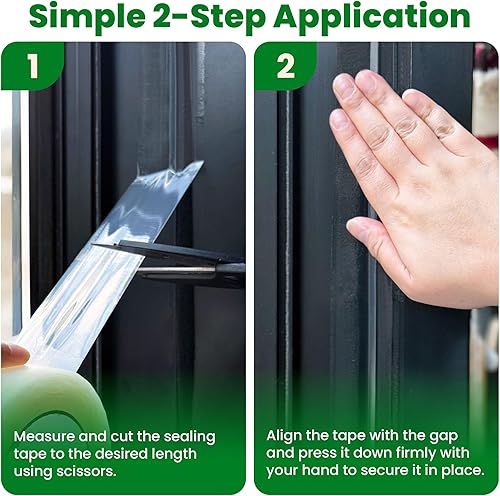 Miniatura 7 de ECOHomes Cinta de sellado para ventanas  Cinta de sellado para clima invernal para bloquear corrientes de aire frío a través de las aberturas de las