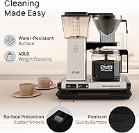 Vista 4 de Ibyx Elegante bandeja deslizante para tu cafetera y electrodomésticos de cocina pesados, resistente, se desliza fácilmente debajo del gabinete Negro
