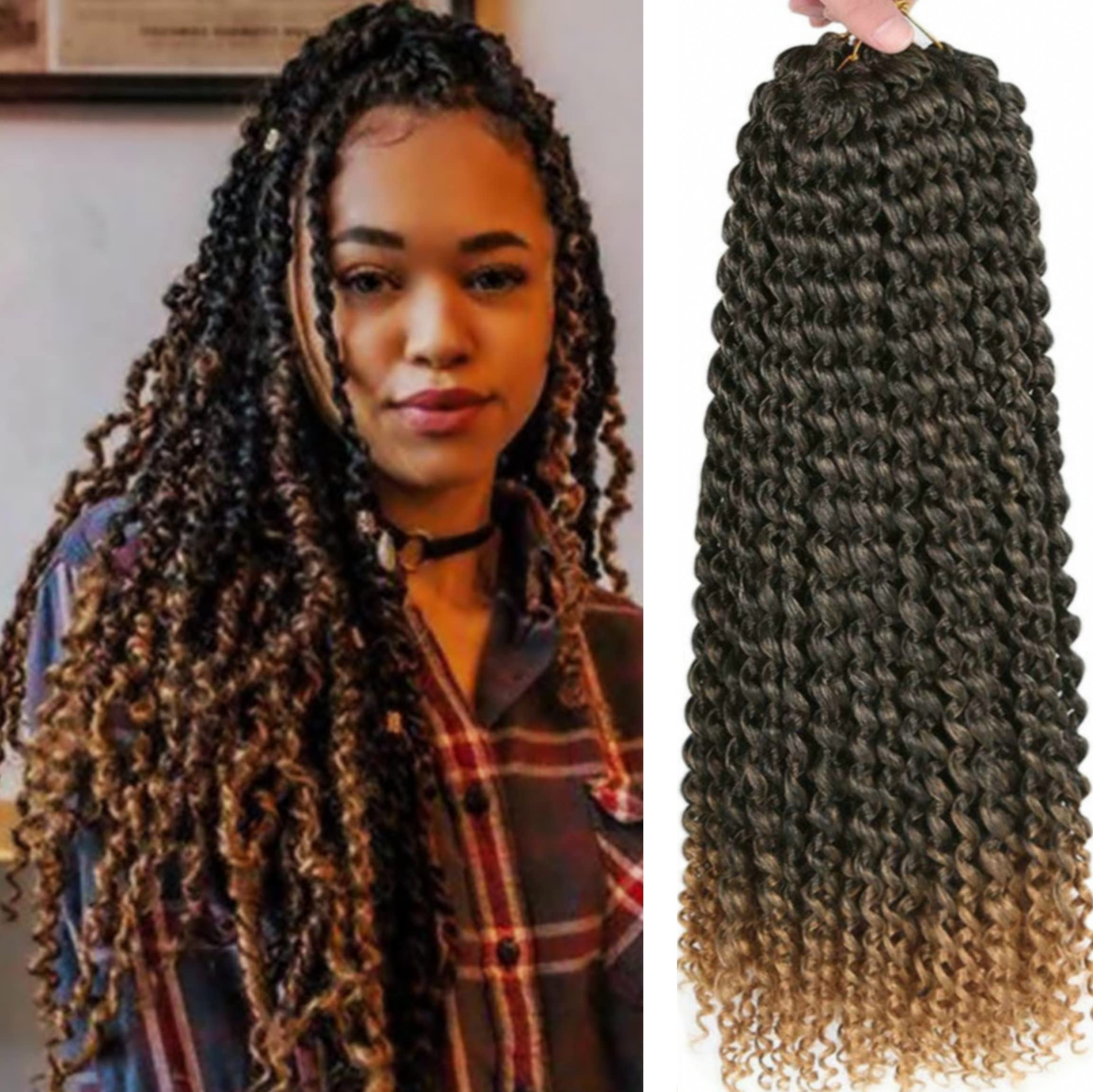 Buy EVATEC 18 Inch 8 Pack Black Blonde Passion Twist Braiding Hair for