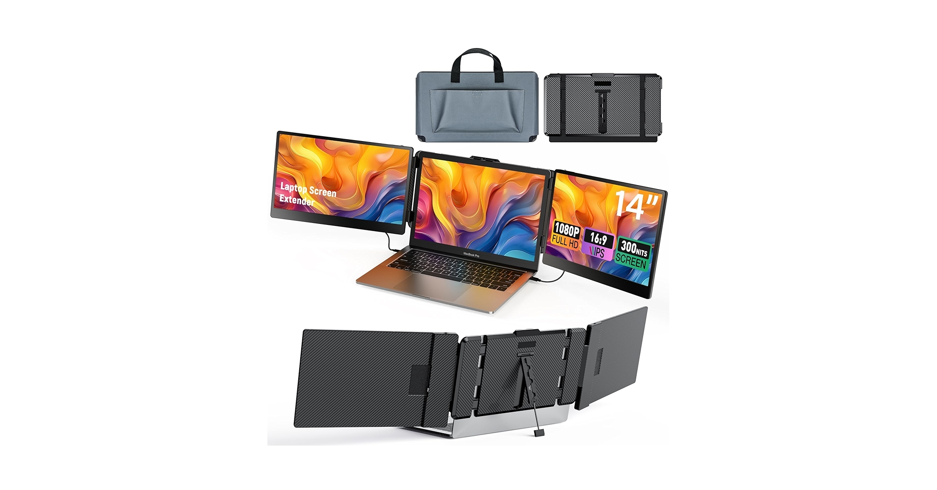 Amazon.com: Kwumsy Triple Laptop Screen Extender,Ultra Slim