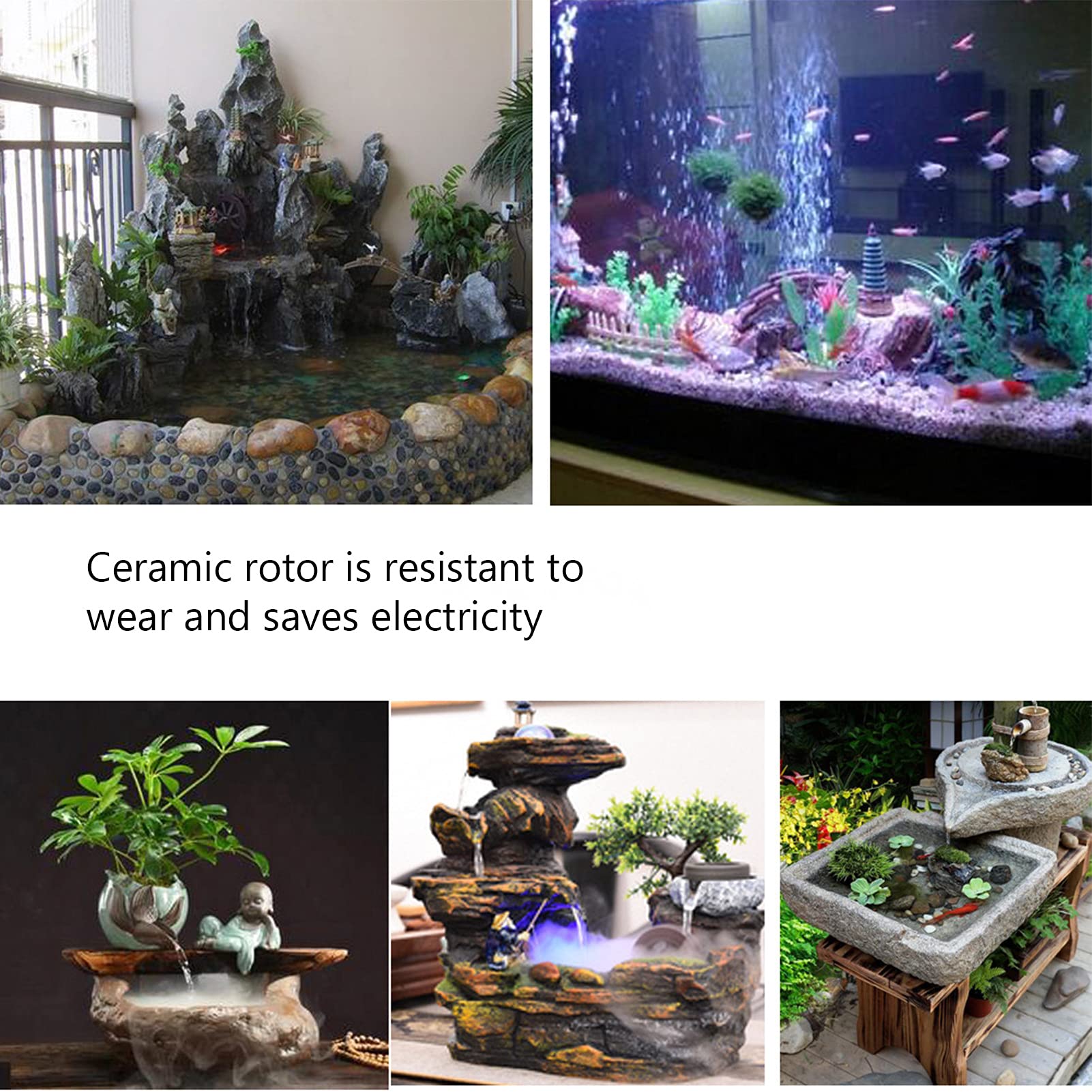 Pompa Sommergibile Acquario Ultra Silenziosa 20W - 1500 L/h Per Fontane E Stagni Con Protezione - Foto 2