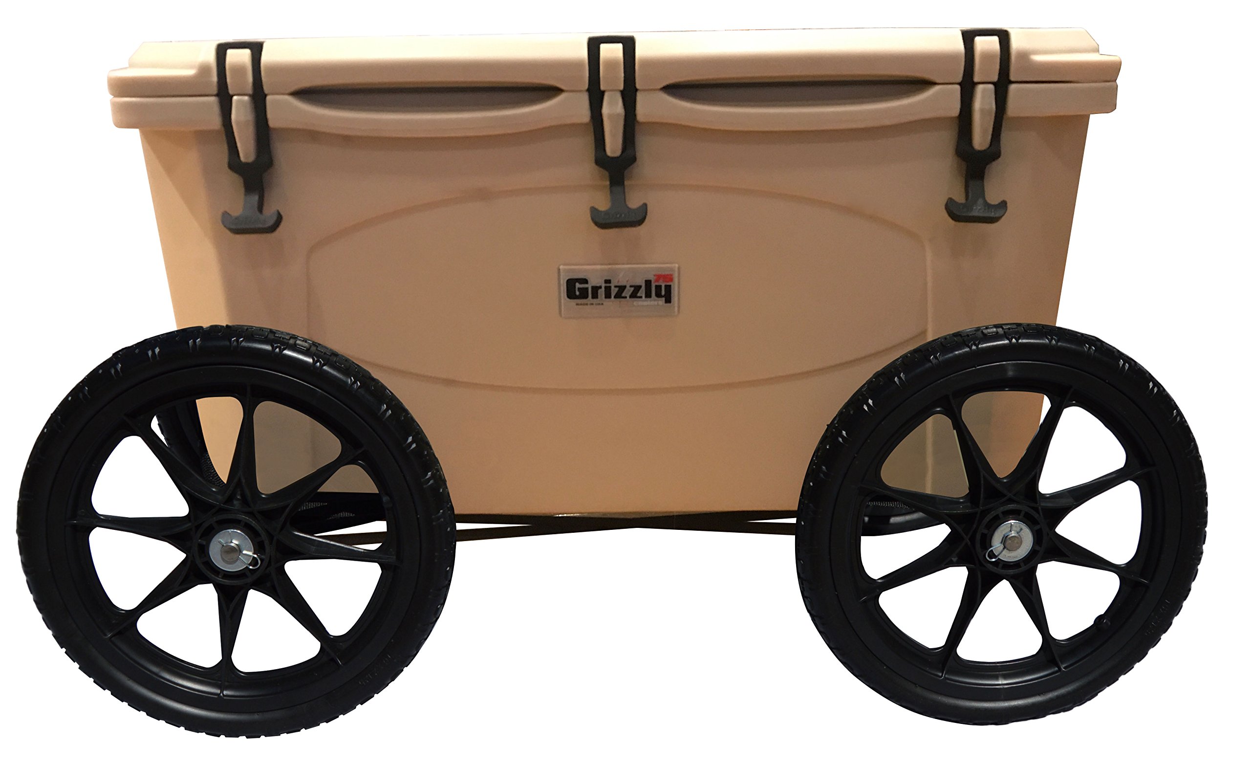 Sherpa Hunting Cooler Wheel Kit with 16" Solid Rubber Tires for ORCA