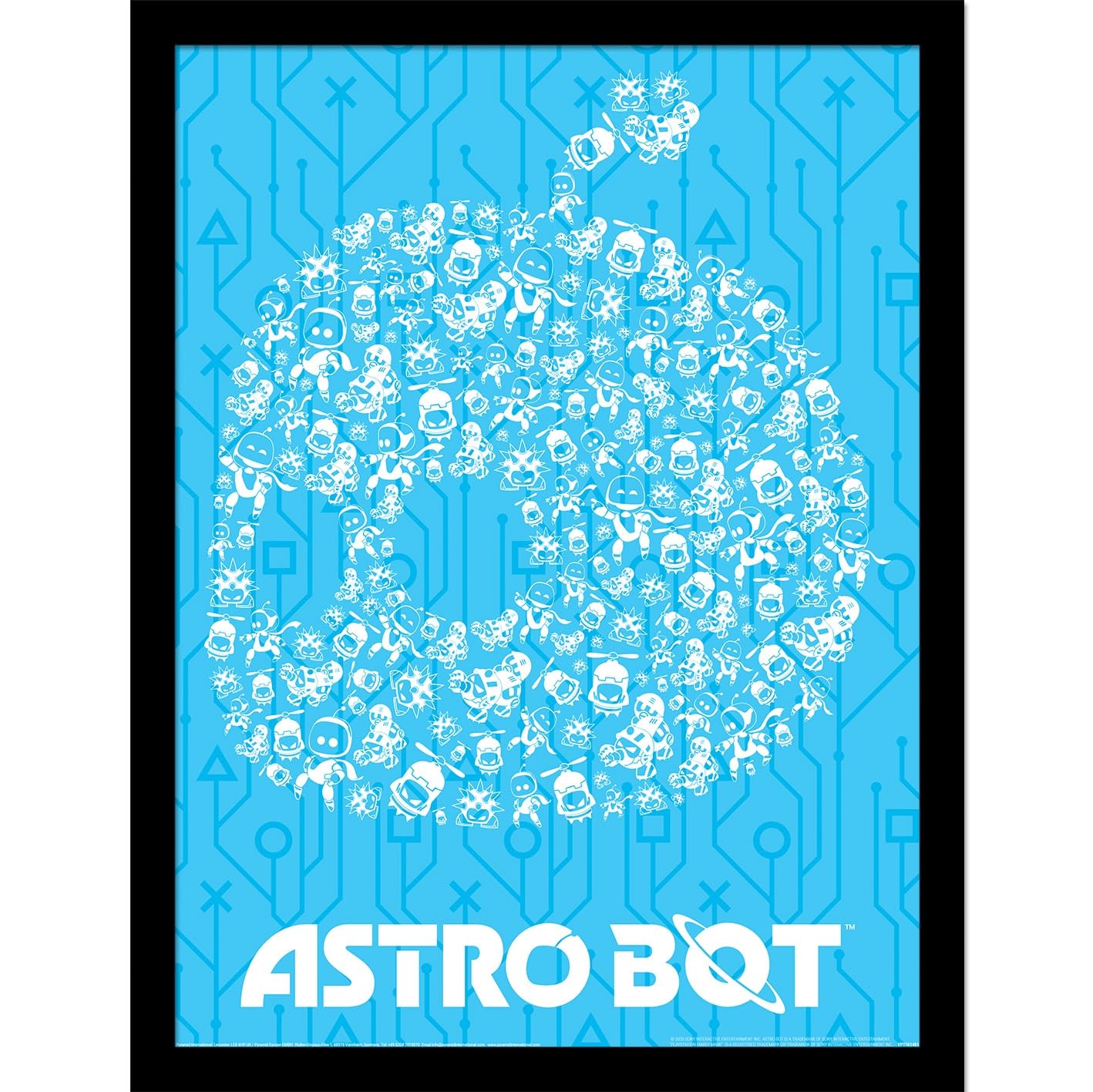 Pyramid International Playstation Astro Bot (Mosaic) Collector Print, Premium Collector Print 40x30cm, Officially Licensed, Ideal for Bedroom, Gaming Room or Office Décor