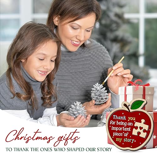 Vista 64 de OASSIE Regalos de agradecimiento de Navidad para empleados para compañeros de trabajo, adornos de Navidad de cerámica 2025 para decoraciones de Sé