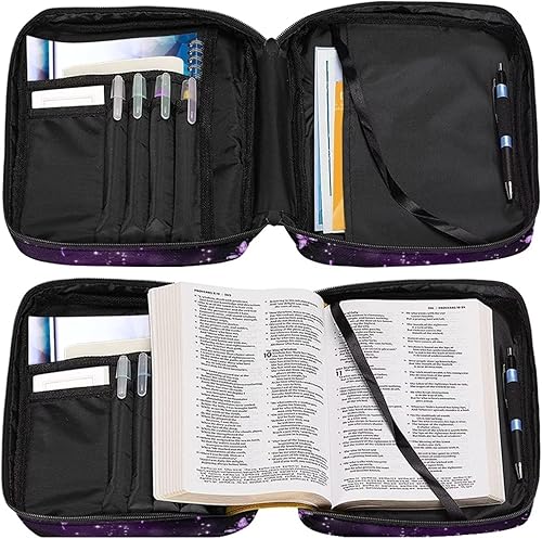 Miniatura 5 de Estuche de transporte de la Biblia de moda para mujer, accesorios de la Biblia, Mariposa morada