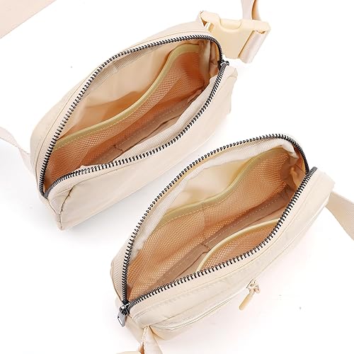 Miniatura 3 de ZPN Mini riñonera cruzada para mujer y hombre, Cremoso