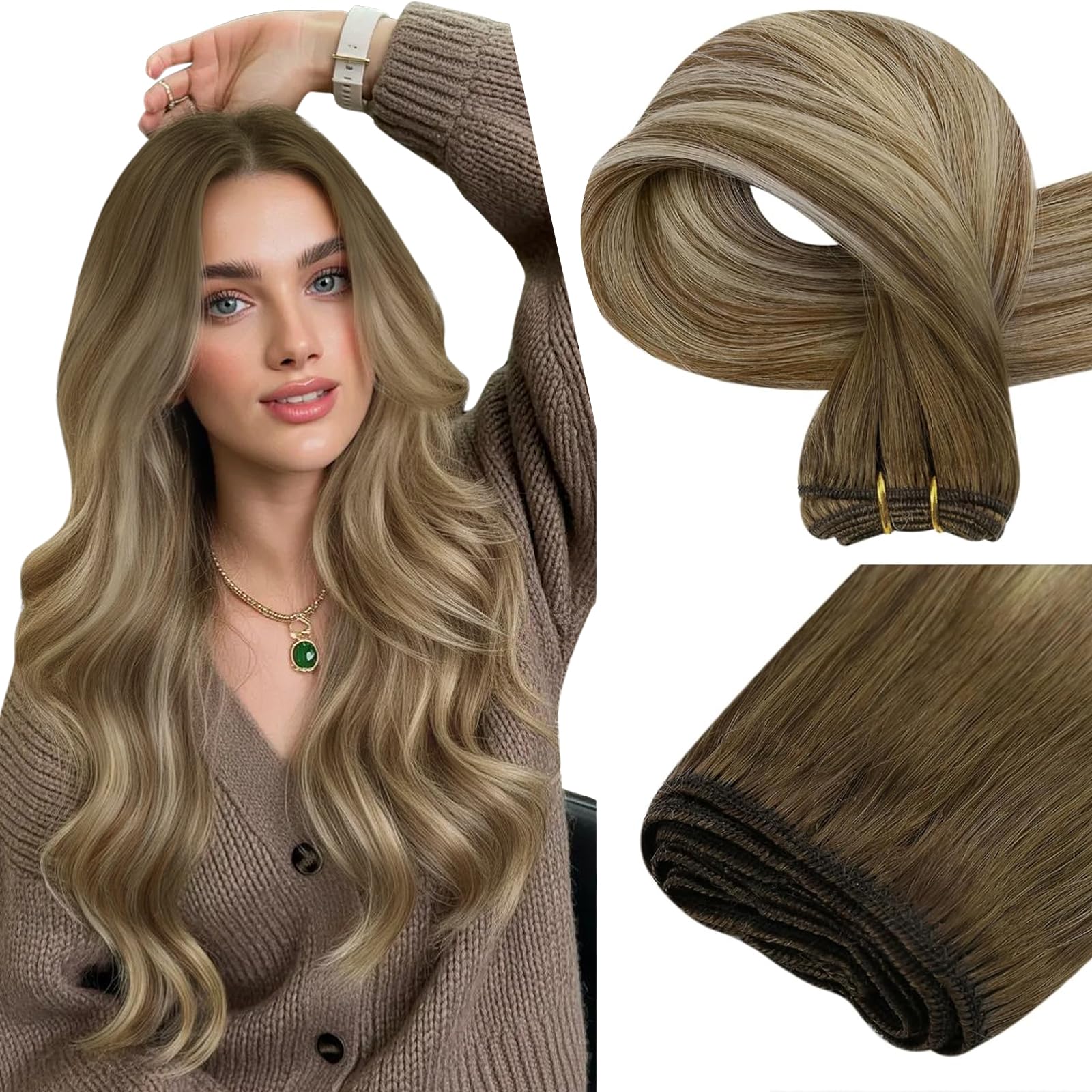 Easyouth Extension Echthaar Weiche Textur Extensions Remy Haar
