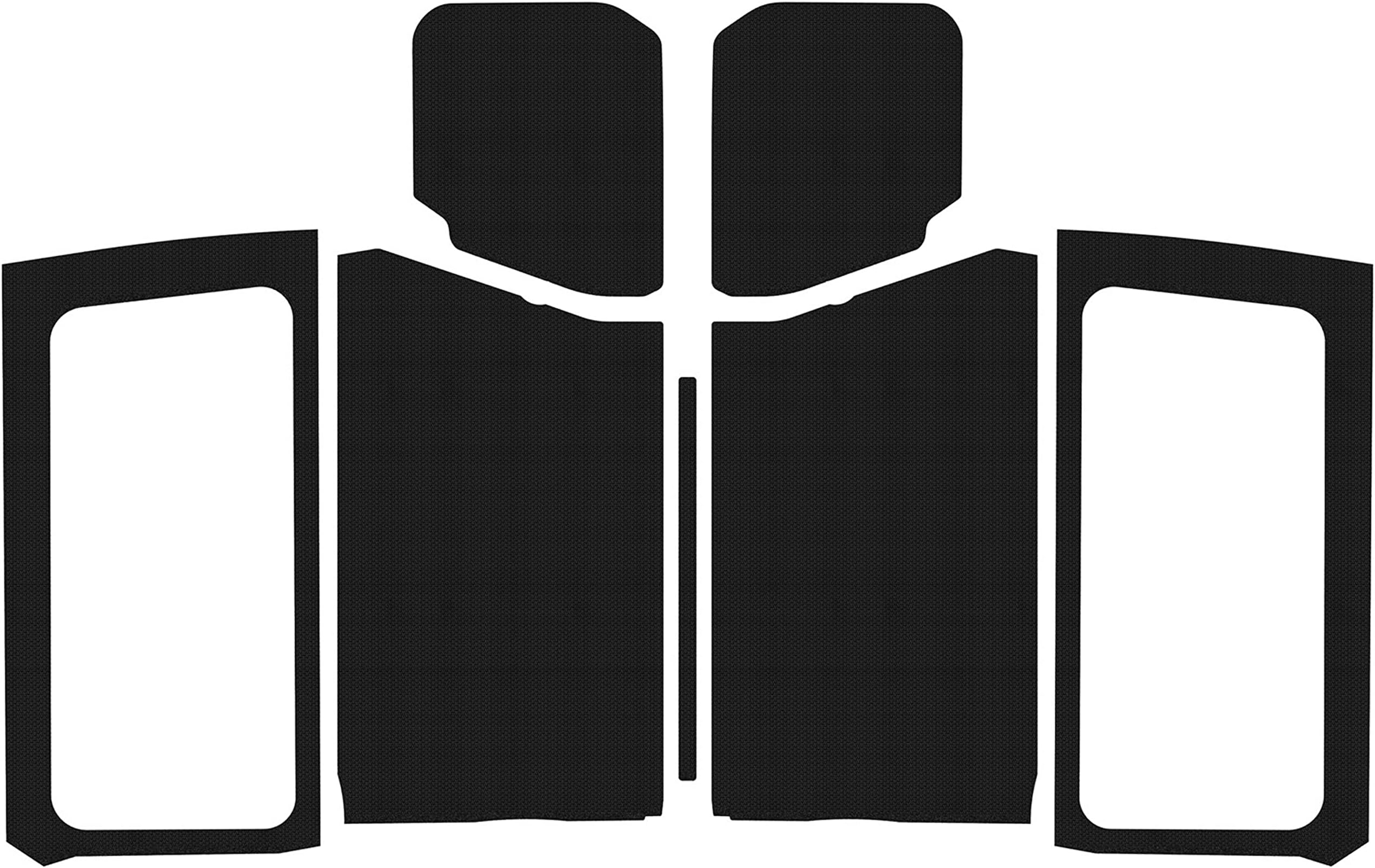 50280 Black Boom Mat Sound Deadening Kit Compatible with 2-Door Jeep Wrangler JL (2018-up)