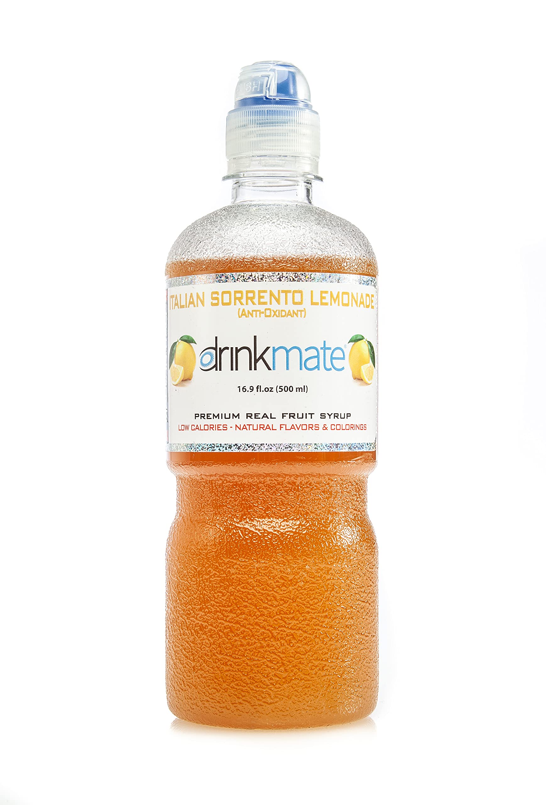 Drinkmate Premium Beverage Flavor Syrup, Made in Italy, Sorrento Lemonade Flavor, Low Sugar, Low Calories, 16.9 Ounces (Single Pack)