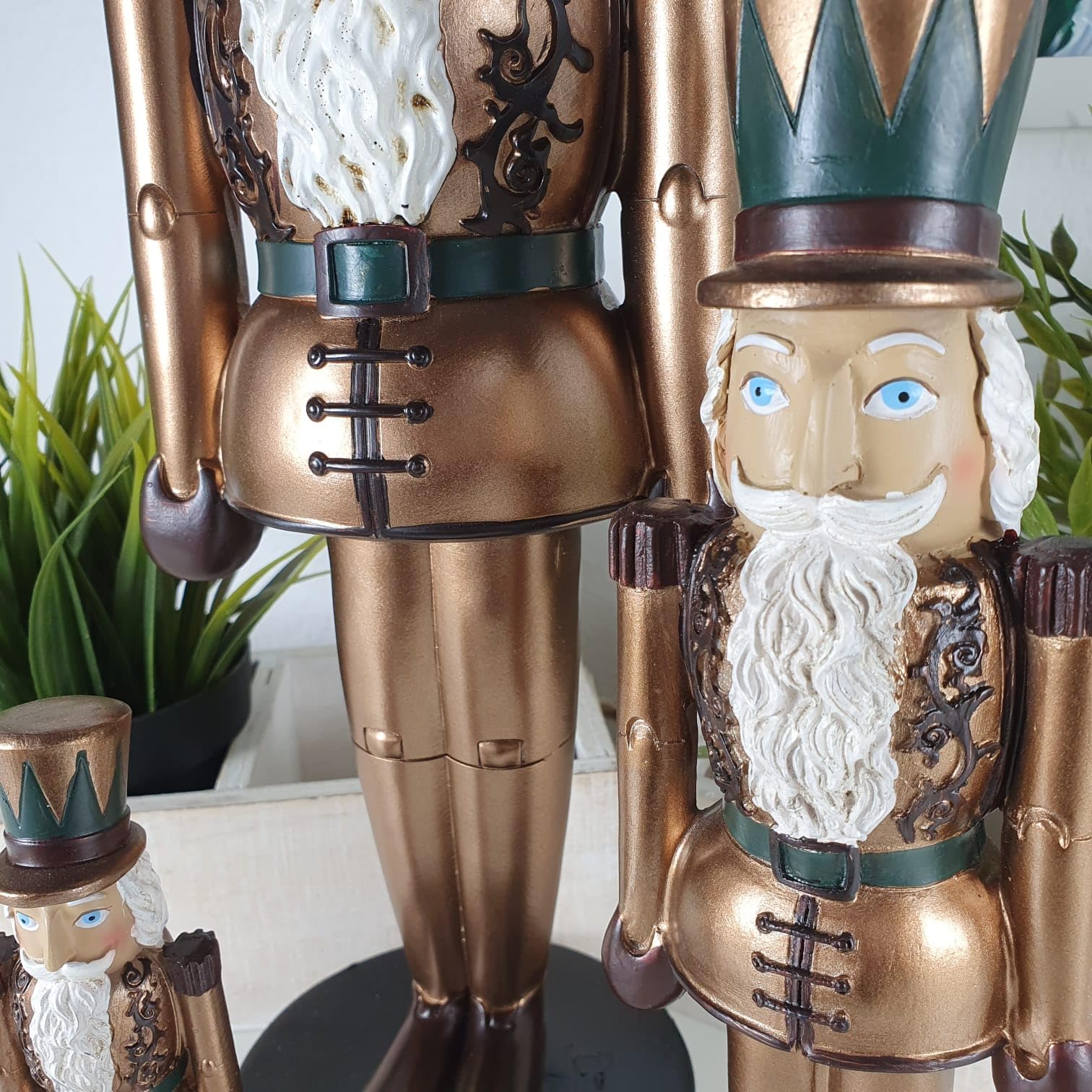 Deko, Nussknacker Figur im 3er Set 39 cm - Christmas Deko - Wohnzimmer Figur