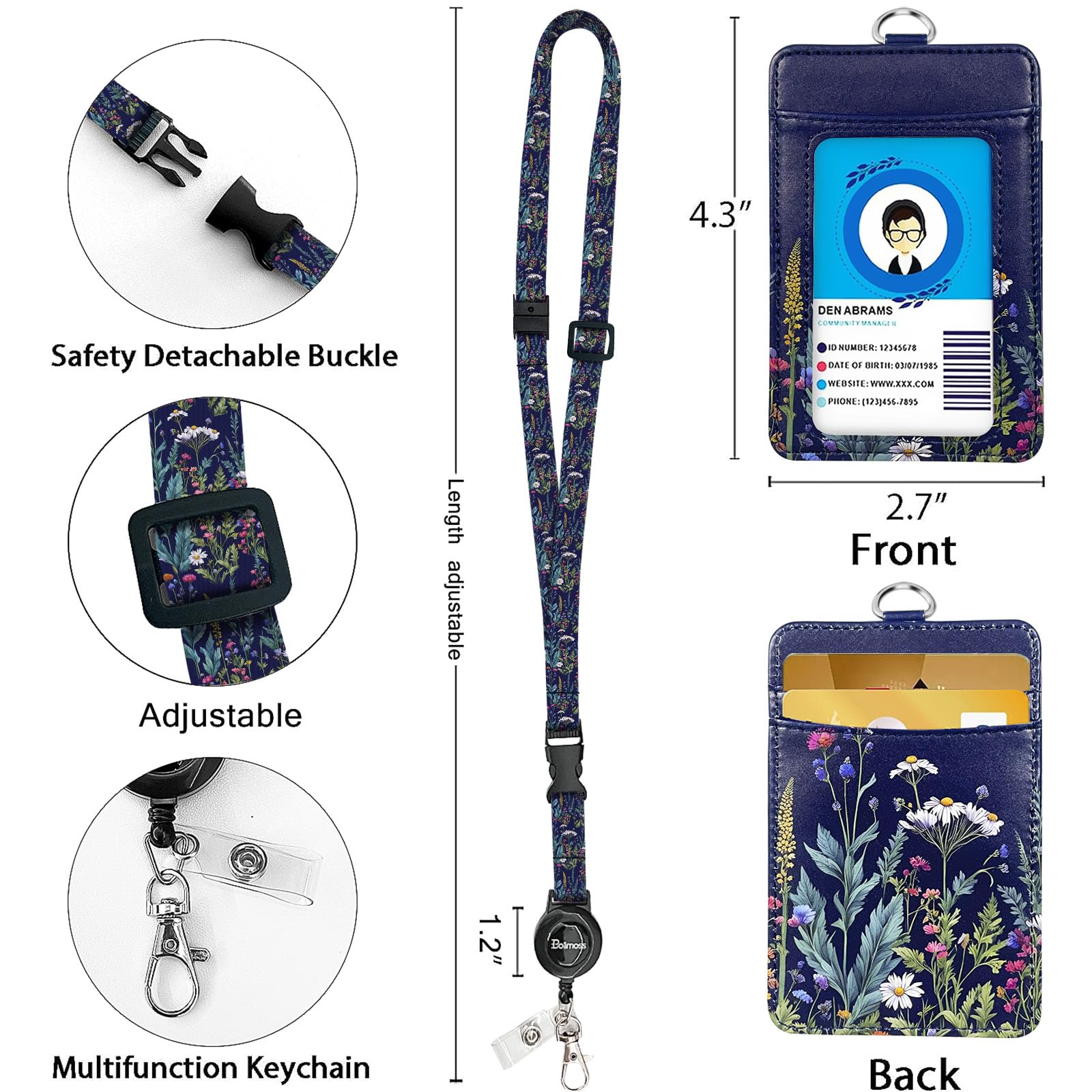 Floral Badge Holders - Image 4