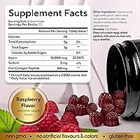 Vista 2 de Gomitas de Biotina 10000mcg para Mujeres y Hombres - Gomitas Extra Fuertes para Cabello, Piel y Uñas con Colágeno - Suplemento Natural de Gomitas