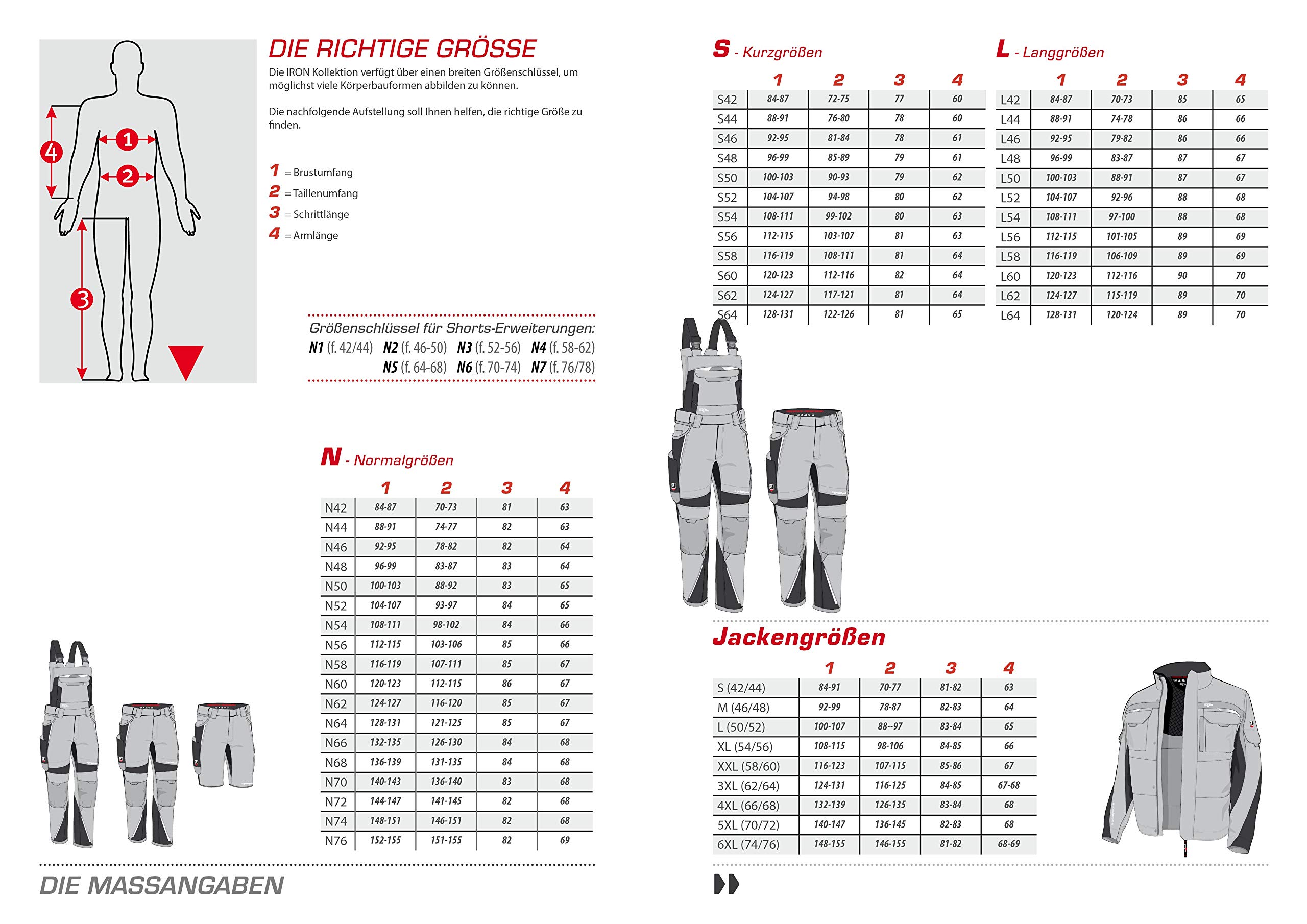 Latzhose Langgrößen - Workwear Arbeitshose für Männer & Damen, Unisex Blaumann, Codura-Schutzhose mit vielen Taschen