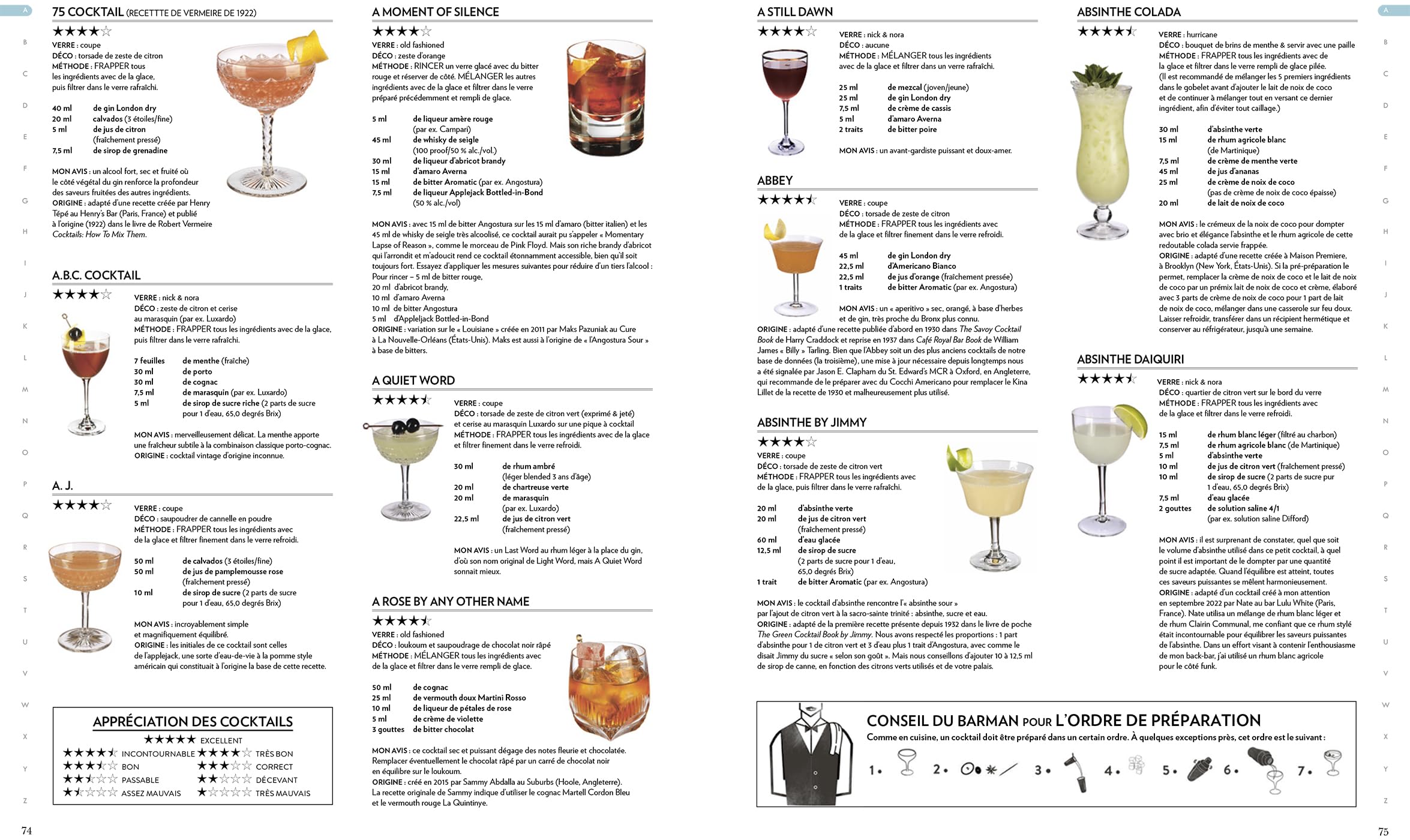 La bible des cocktails - Nouvelle édition 2025-2026