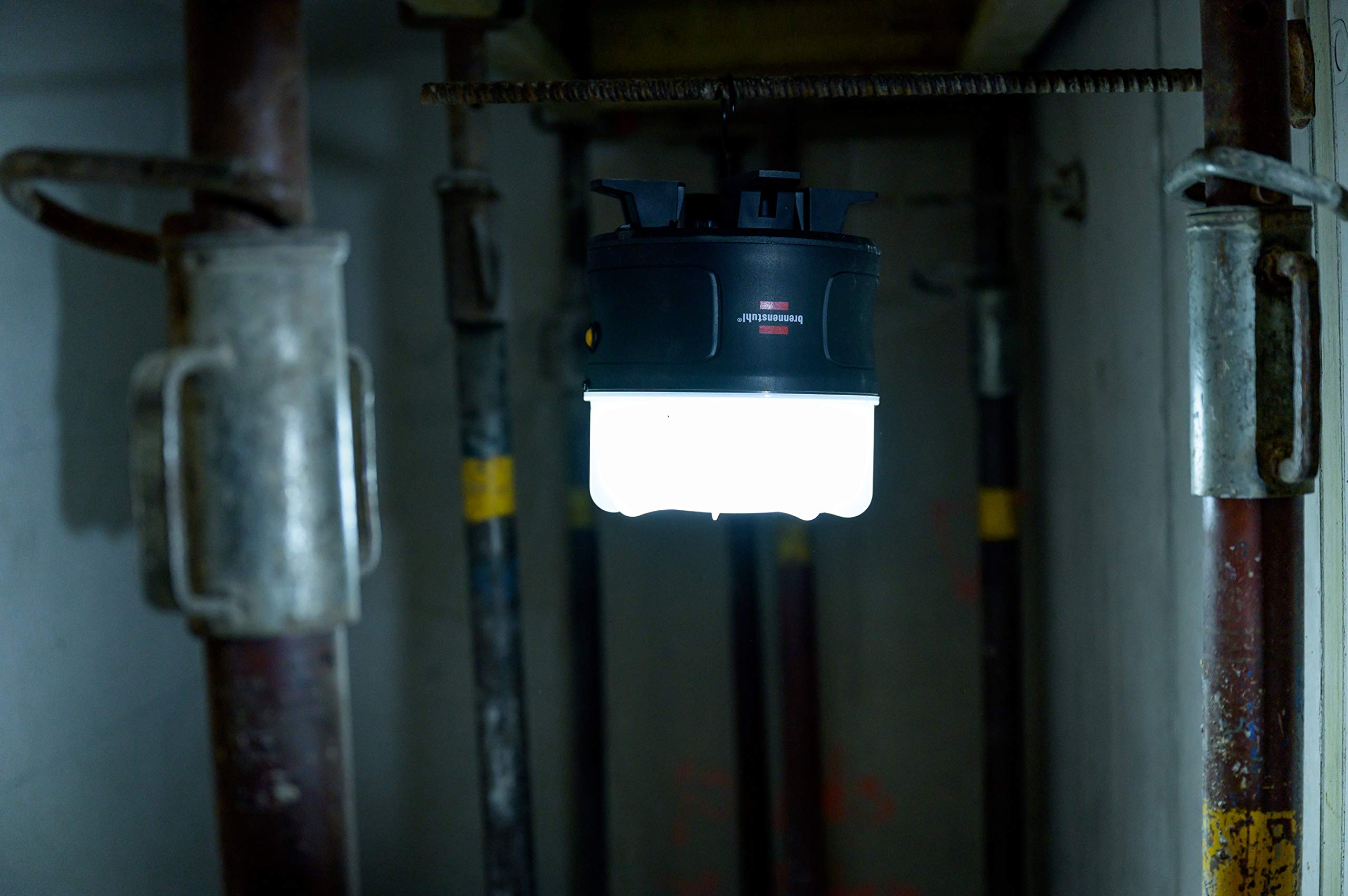 Brennenstuhl BF 3000 MA foco LED a batería recargable de 30W con una iluminación de 360° (3000lm, luz de trabajo portátil, interruptor, regulable, IP54, cable de 5m)