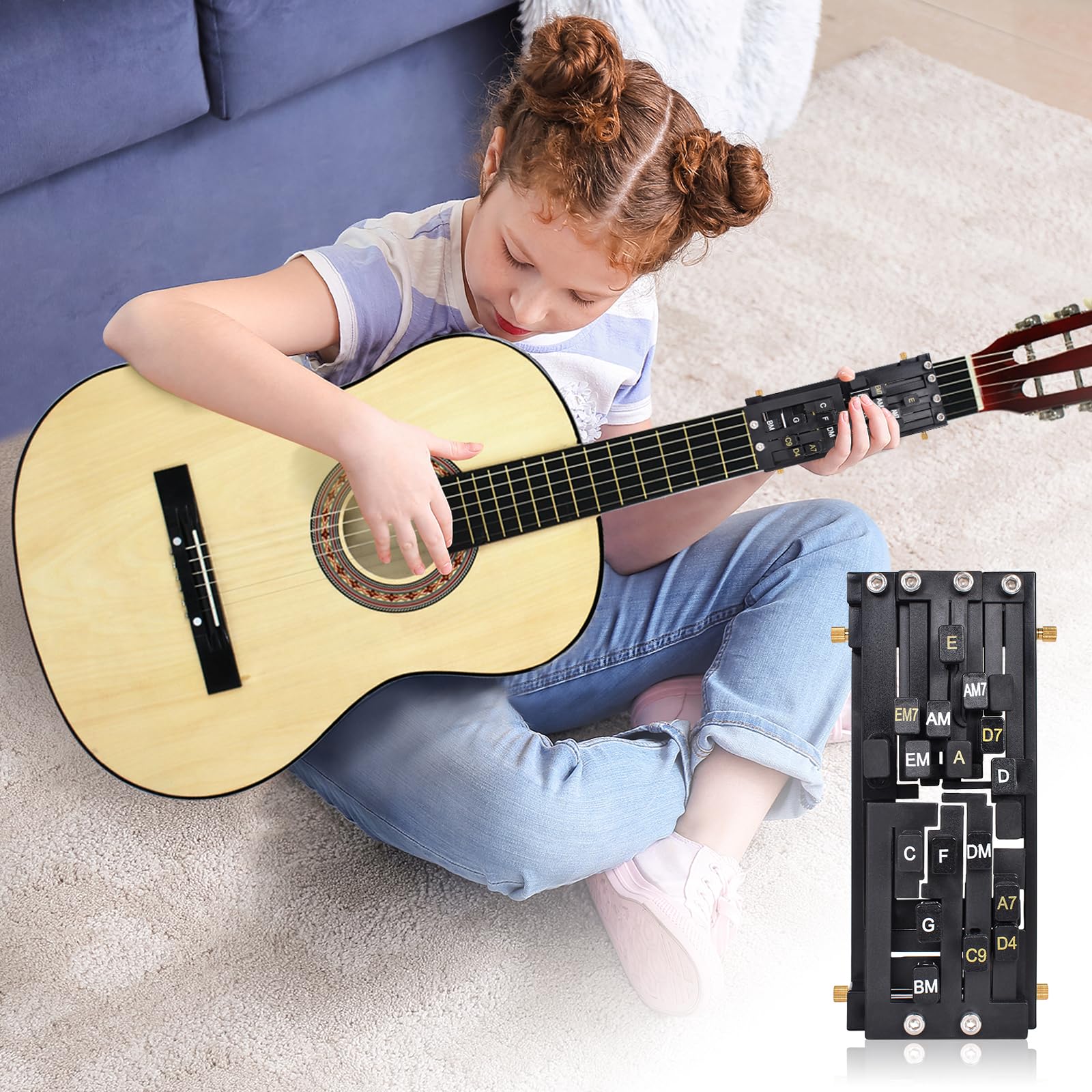 Guitar Cord Presser Chord Trainer Guitar Learning Aid Tool Beginners