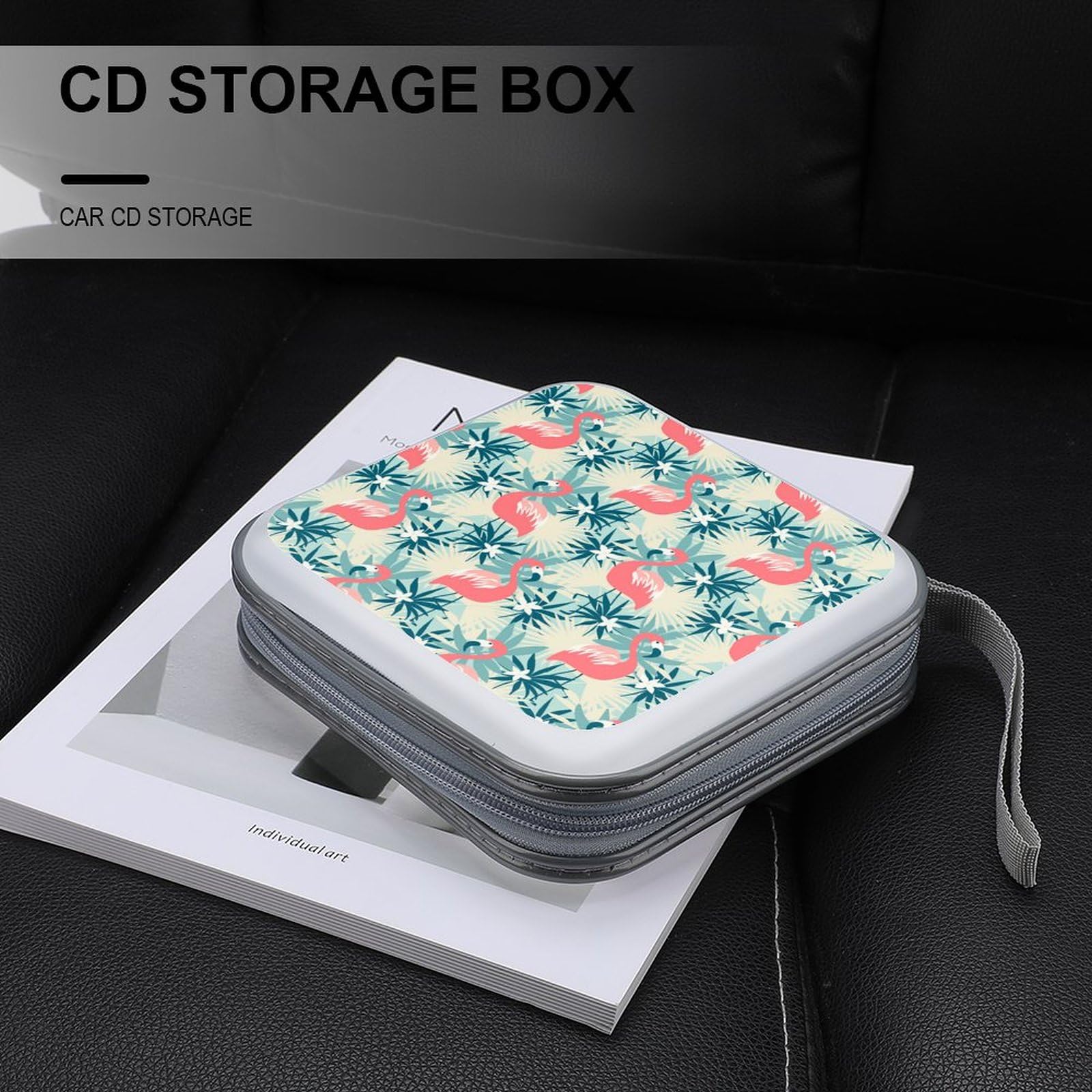 Amazon.co.jp: CDケース フラミンゴ ハワイ風 花柄 CD収納