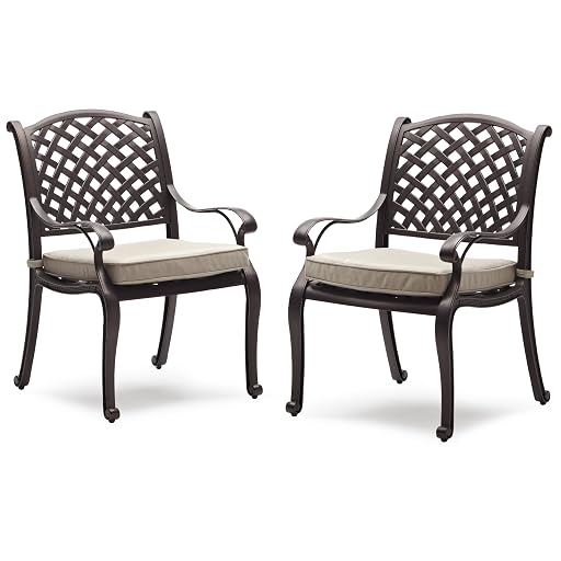 Strathwood Bainbridge Cast Aluminium Dining Chair with Cushion