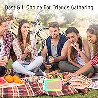 Vista 5 de Mini Máquina de Karaoke, Juguetes Divertidos para Navidad y Cumpleaños para Niños de 4 a 12 Años, Niñas, Niños, Adultos, Micrófono de Karaoke