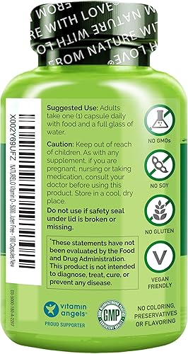 Miniatura 8 de NATURELO Vitamina D - 5000 UI - A base de plantas a partir de liquen - Suplemento D3 natural para el sistema inmunológico, apoyo óseo, salud de las