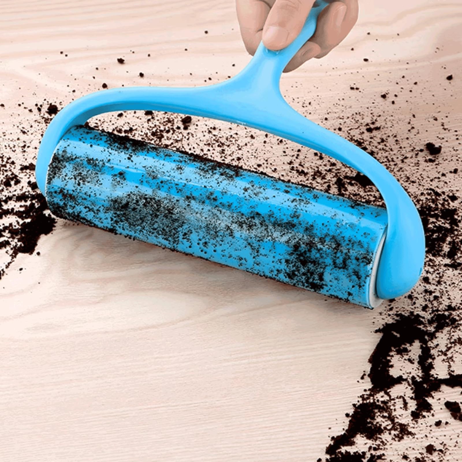Fuerte adherencia Rodillo de Pelusa de plástico con Funda, eliminador de Pelusa de Rodillo Lavable con recambios, Rodillos de Pelusa Reutilizables Que se ensanchan 19cm/7,4 Pulgadas portátil