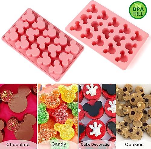 Miniatura 4 de 3 moldes de silicona para caramelos de ratón moldes de goma de chocolate silicona antiadherente de grado alimenticio para caramelos gelatina cubitos