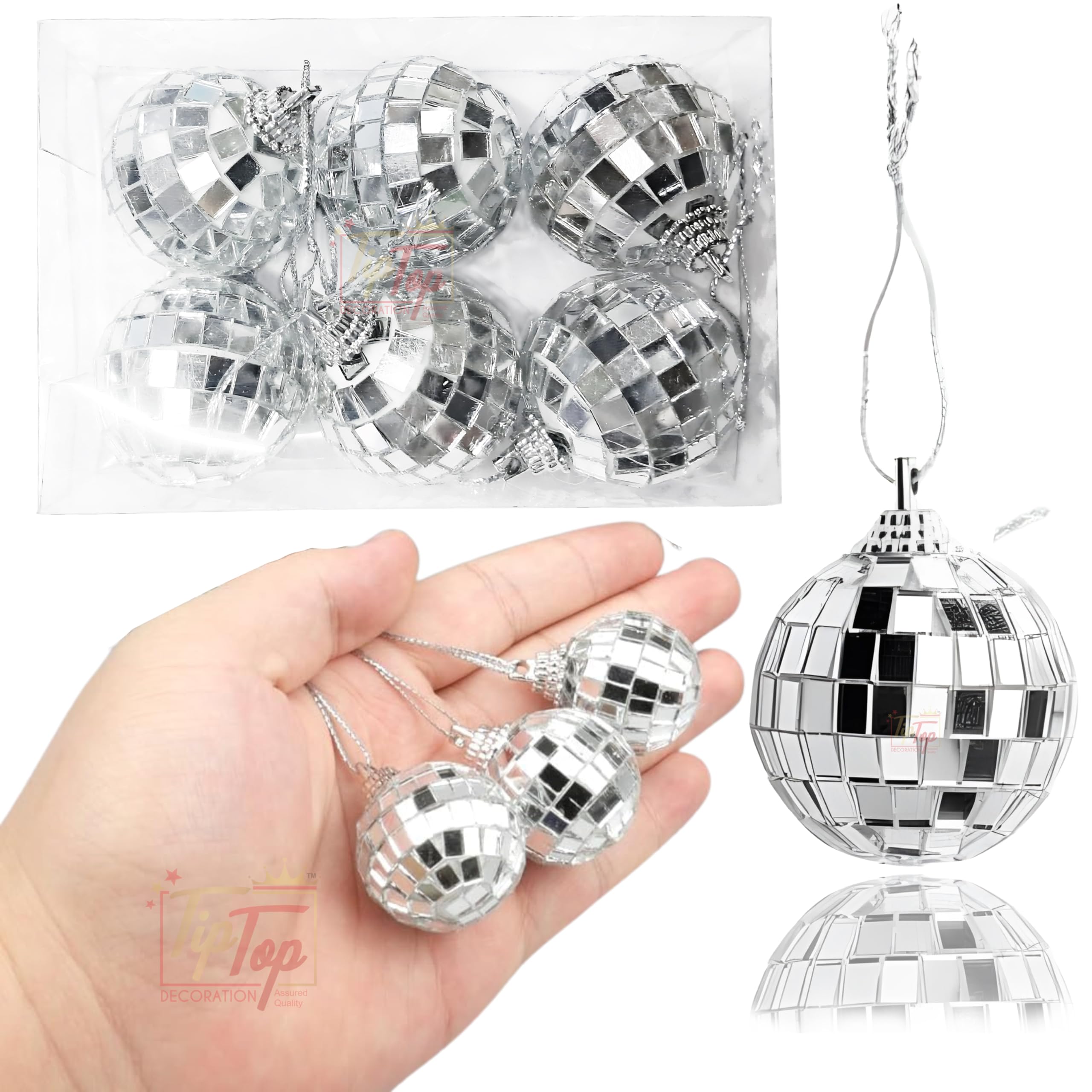 Handmade Mirror Disco Balls - Party Centerpieces -13
