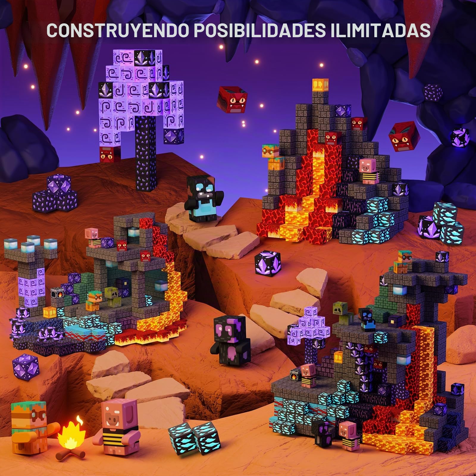 GobiDex Bloques Magnéticos 200 Piezas Juguetes de Construcción para Niños a Partir de 3 Años Juguete Educativo MagWonder con Imanes Actividad Sensorial para Niños y Niñas Cumpleaños