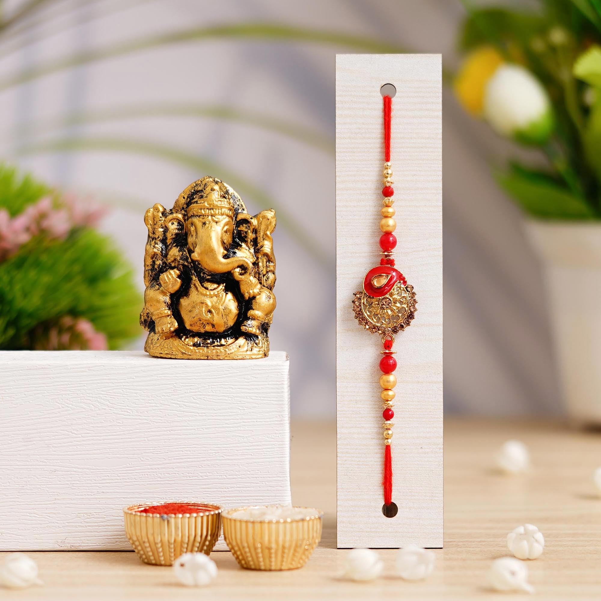 Webelkart New Combo Of 1 Rakhi With Ganesha Idol | Rakhi Bhaiya Bhabhi. Rakhi For Brother Bhabhi, Lumba Rakhi For Bhabhi Rakshabandhan Gift (B0CCL8ZJGH) Amazon Price History, Amazon Price Tracker