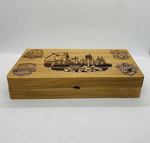 Miniatura 4 de Pop Culture Bamboo Back Flip Style Magnetic Rolling Tray Laser Engraved Personalized Anniversary Gift Birthday Groomsmen Unique CBD Delta Storage