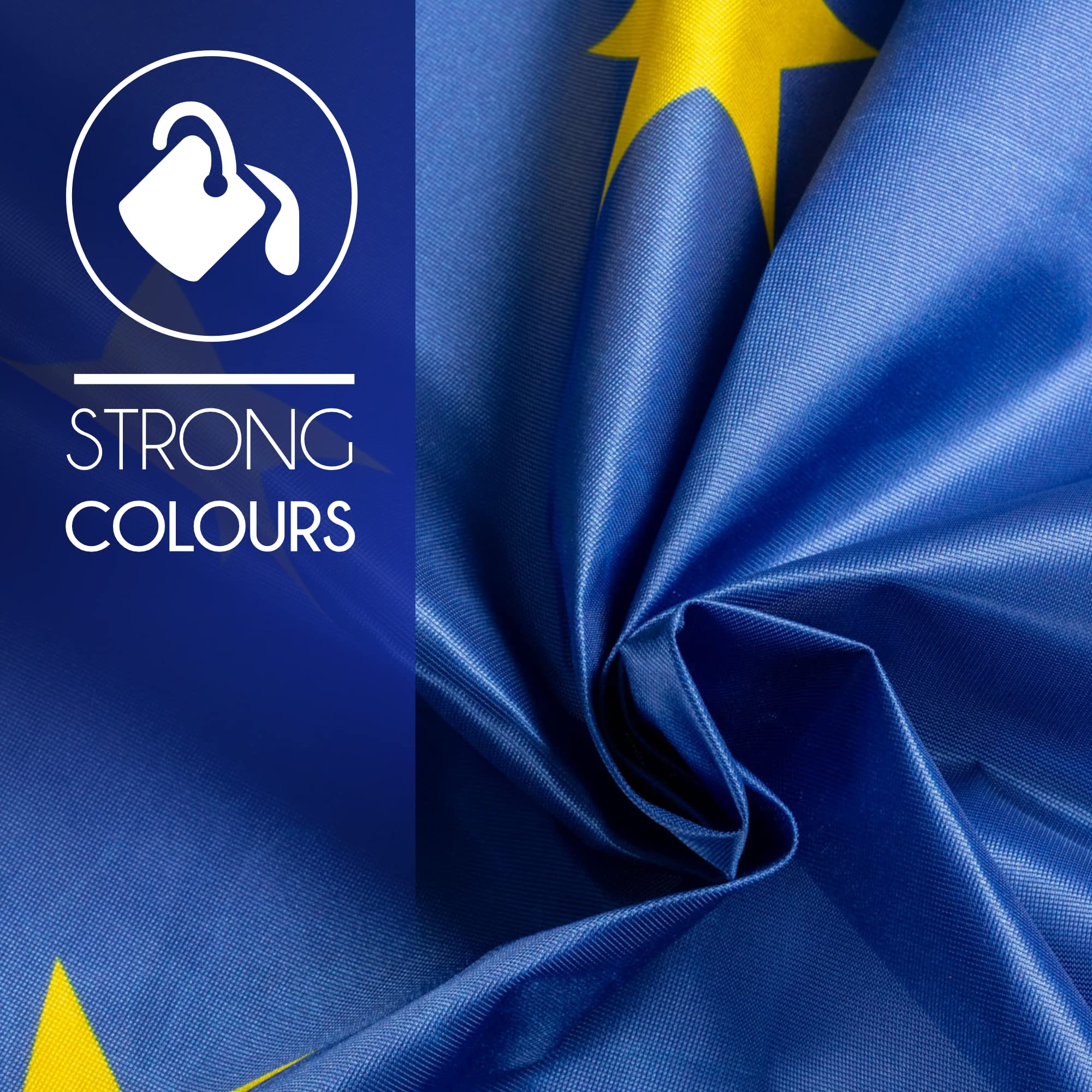 PHENO FLAGS Premium European flag 90x150 cm, extremely weather-resistant, metal eyelets, special sealing technology - Image 4