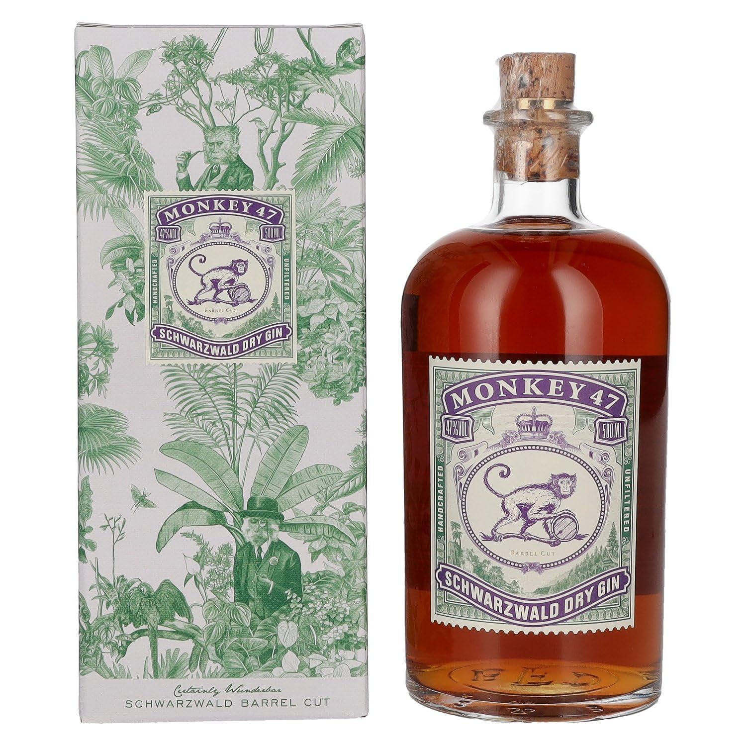 Monkey47 Unisex N/A Mokey 47 Barrel Cut Schwarzwald Dry Gi Gift Box 500Ml, Germay