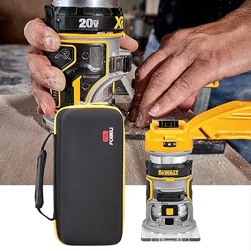 Miniatura 7 de FBLFOBELI Estuche rígido de almacenamiento EVA para DEWALT DCW600B/DWP611 20V Max XR/para Makita XTR01Z 18V LXT router inalámbrico de iones de