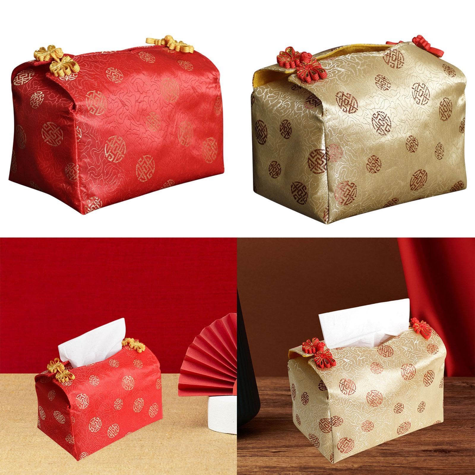 CALANDIS™ Cosmetic Storage Box Convenient Tissue Box Cover for Countertops Home Office Red | Storage Boxes | Home Organization | Household Supplies & Cleaning 1