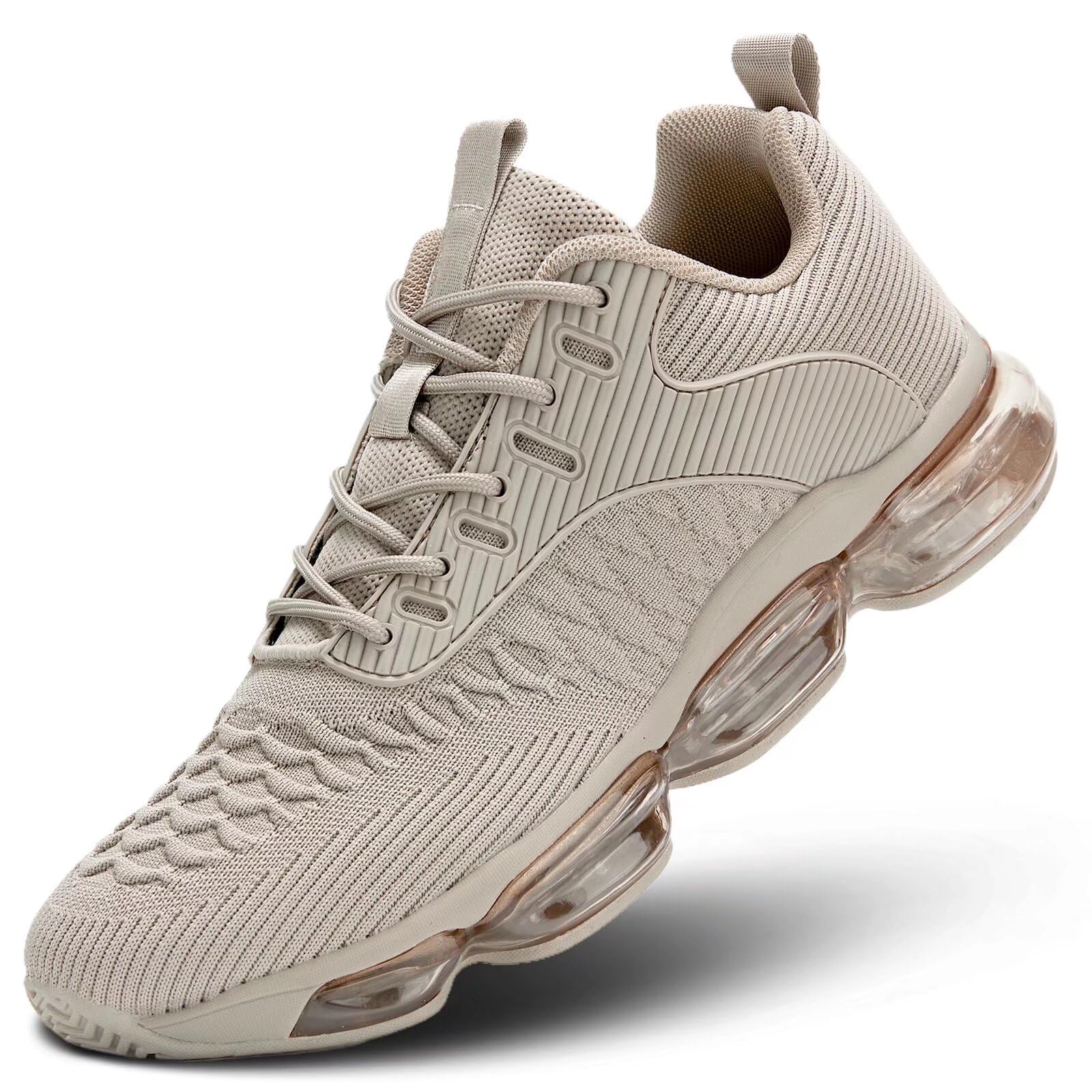 Mens Running Shoes Air Low Top Comfort Walking Lace Up Sneakers Breathable Fashion Tennis Sport Gym Fitness Cross Trainers