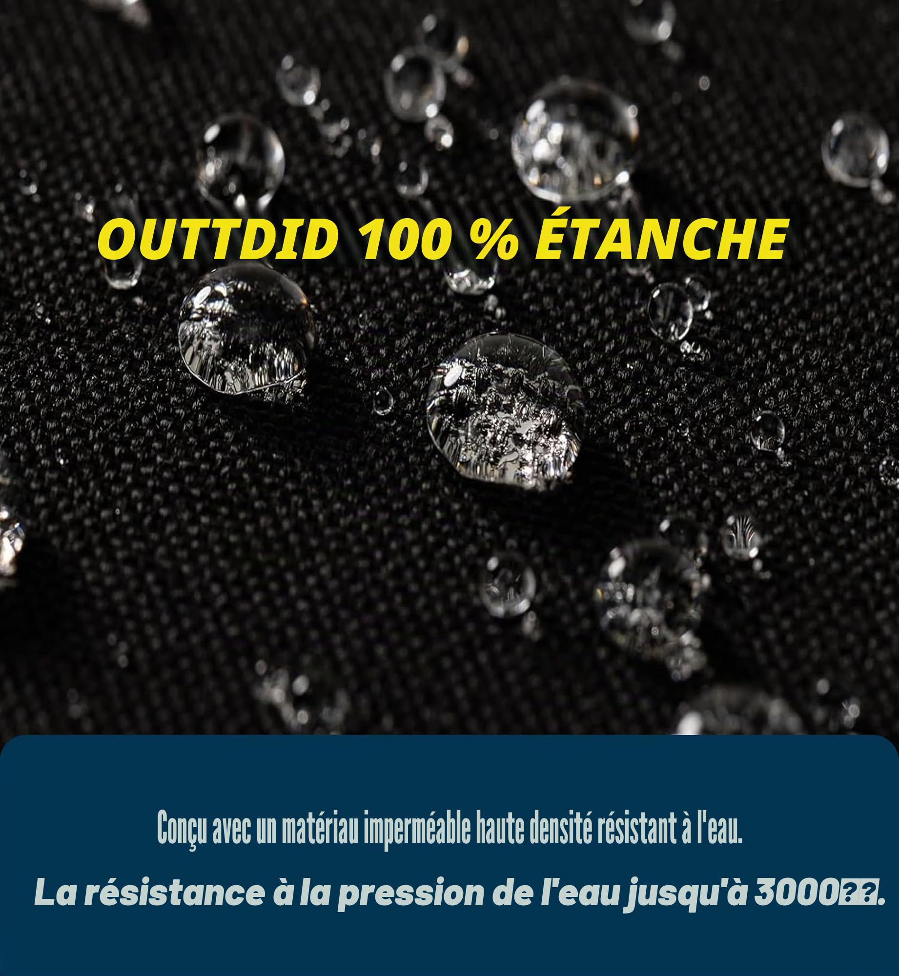 Housse de chaise en osier 600D à suspendre pour chaise de patio à suspendre avec support de protection - Convient pour une chaise jusqu'à 190 x 114 cm (L x l)