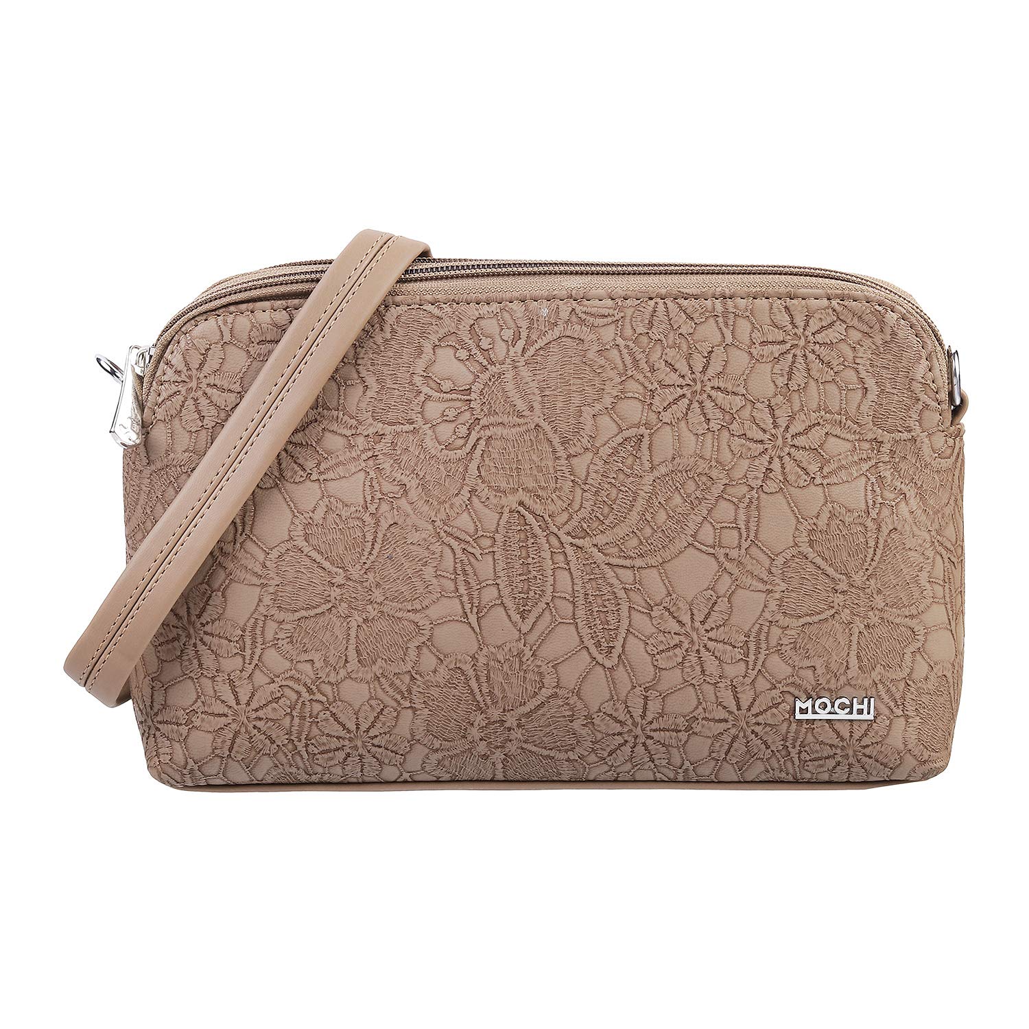 Mochi Womens Synthetic Brown Zip Top Sling (One Size) (B0925XQ55Q) Amazon Price History, Amazon Price Tracker
