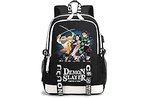 Naruto Backpack for Men: 17 Inch Anime Backpack with USB Charging Port,...