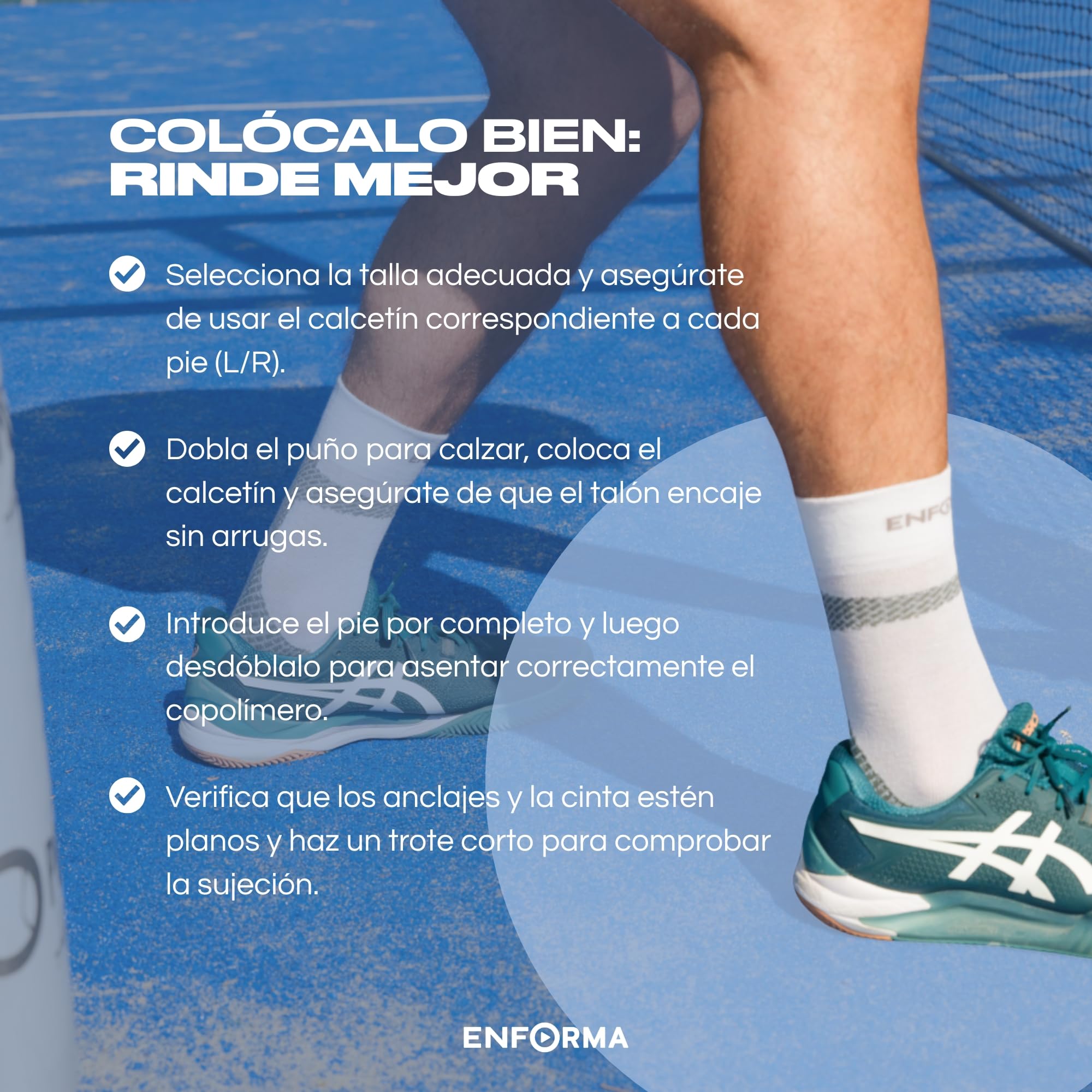 Enforma Calcetines Técnicos Tape Socks Coolmax Compresión Ergonómica Antideslizantes Fascitis Plantar Running Trail Protección Tendón Aquiles Hombre Mujer Deportes Montaña Alta Intensidad Duración
