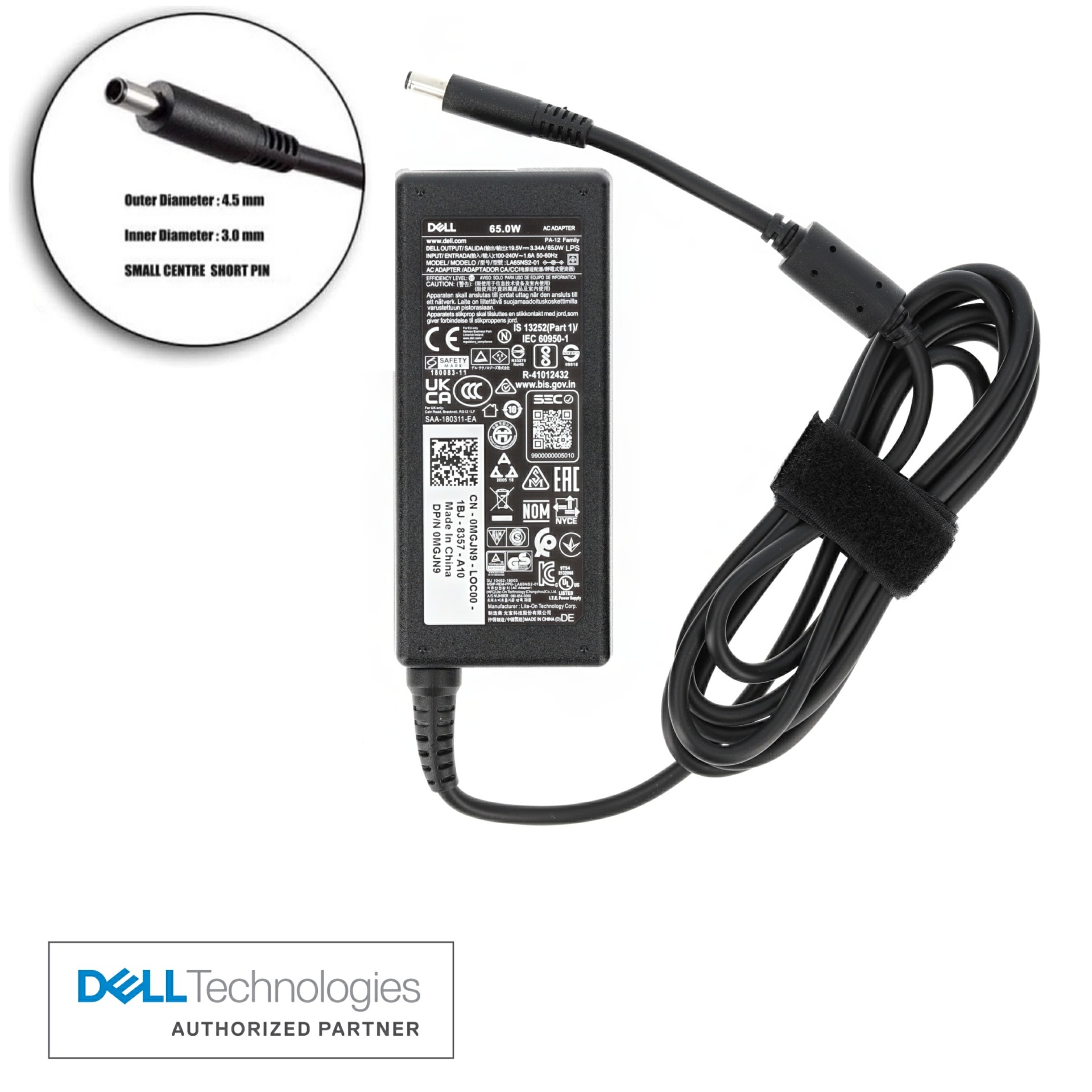 Câble cordon d'alimentation adaptateur Dell Auto Air 12 V D7085 16AWG